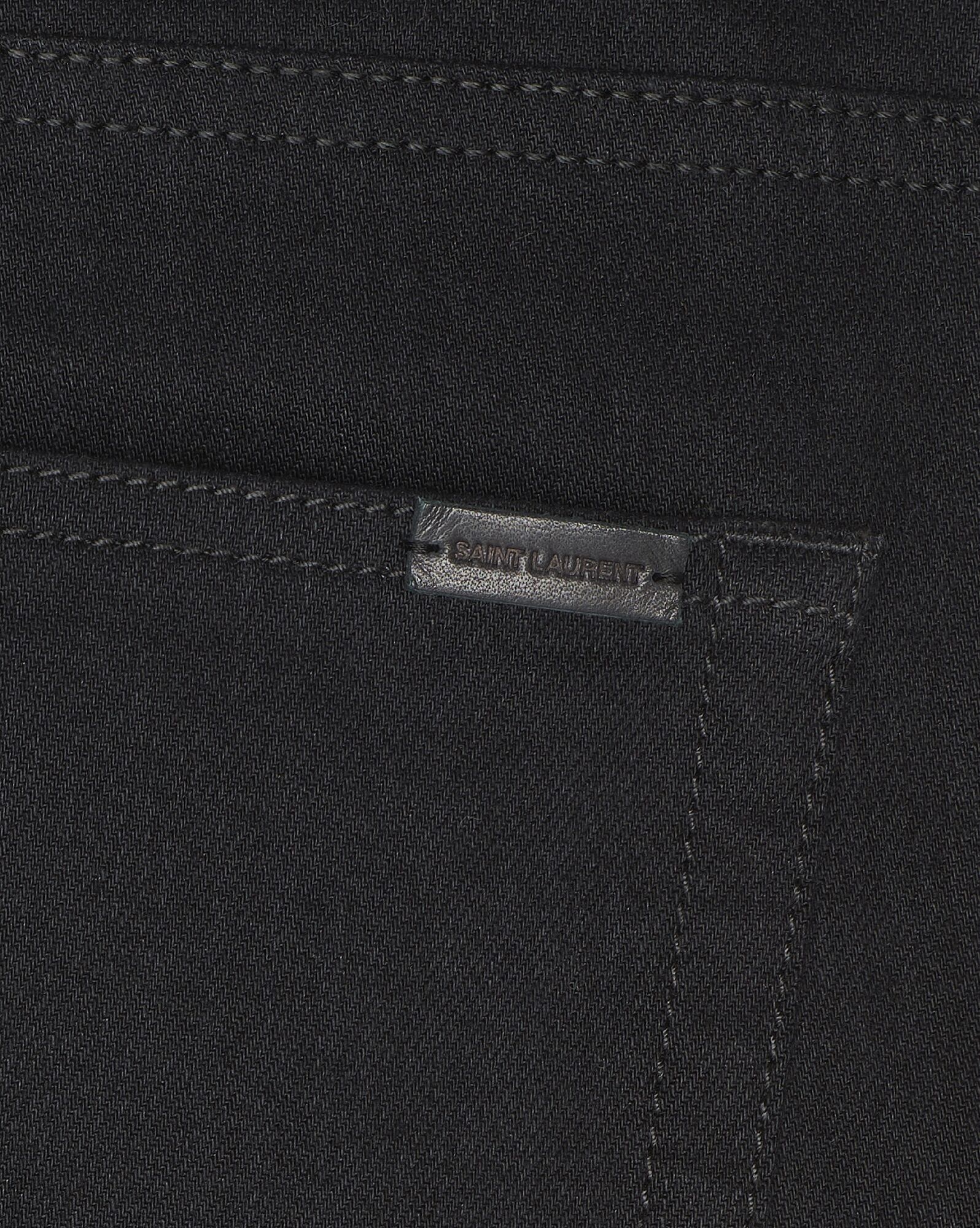 Saint Laurent Paris o1b1hav110125 614478 Skinny Fit Jeans Worn Black Denim Black Size 27" / US 4 / IT 40 - 4 Thumbnail