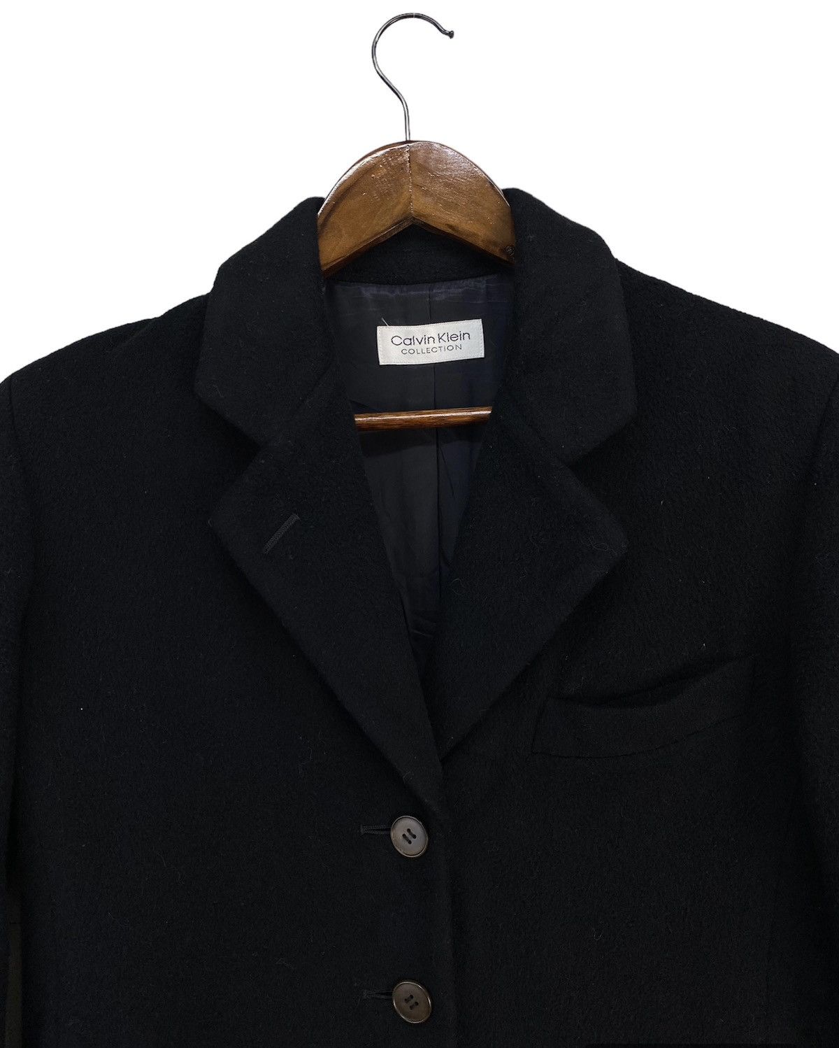 Calvin Klein Calvin Klein Collection Wool Trench Coat Size S / US 4 / IT 40 - 2 Thumbnail