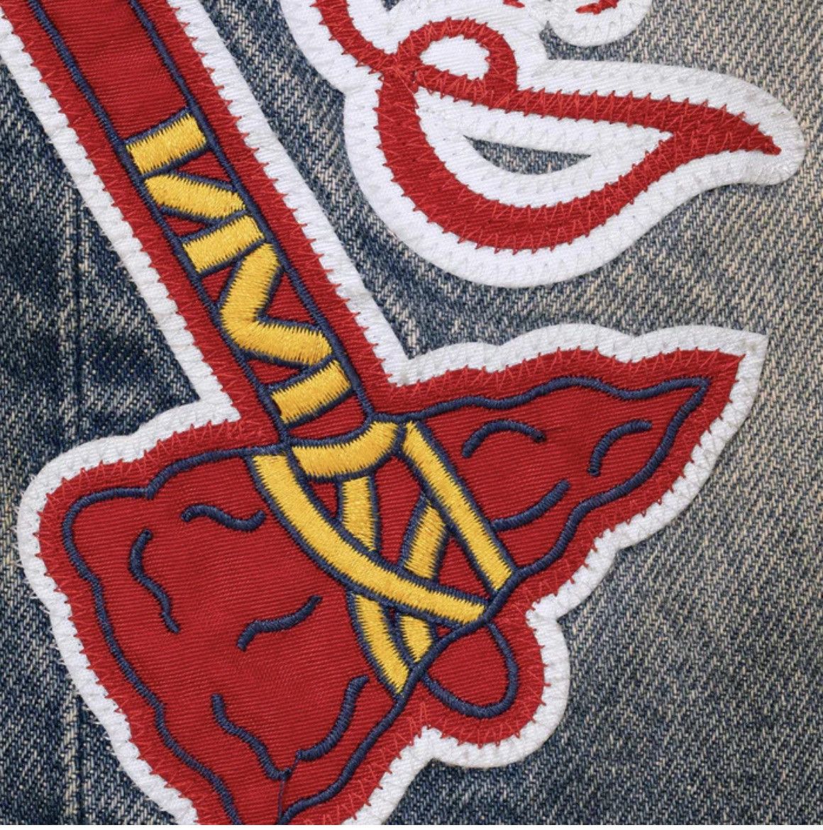Supreme Supreme Atlanta braves jeans washed sz 34 PRESALE Size US 34 / EU 50 - 3 Thumbnail