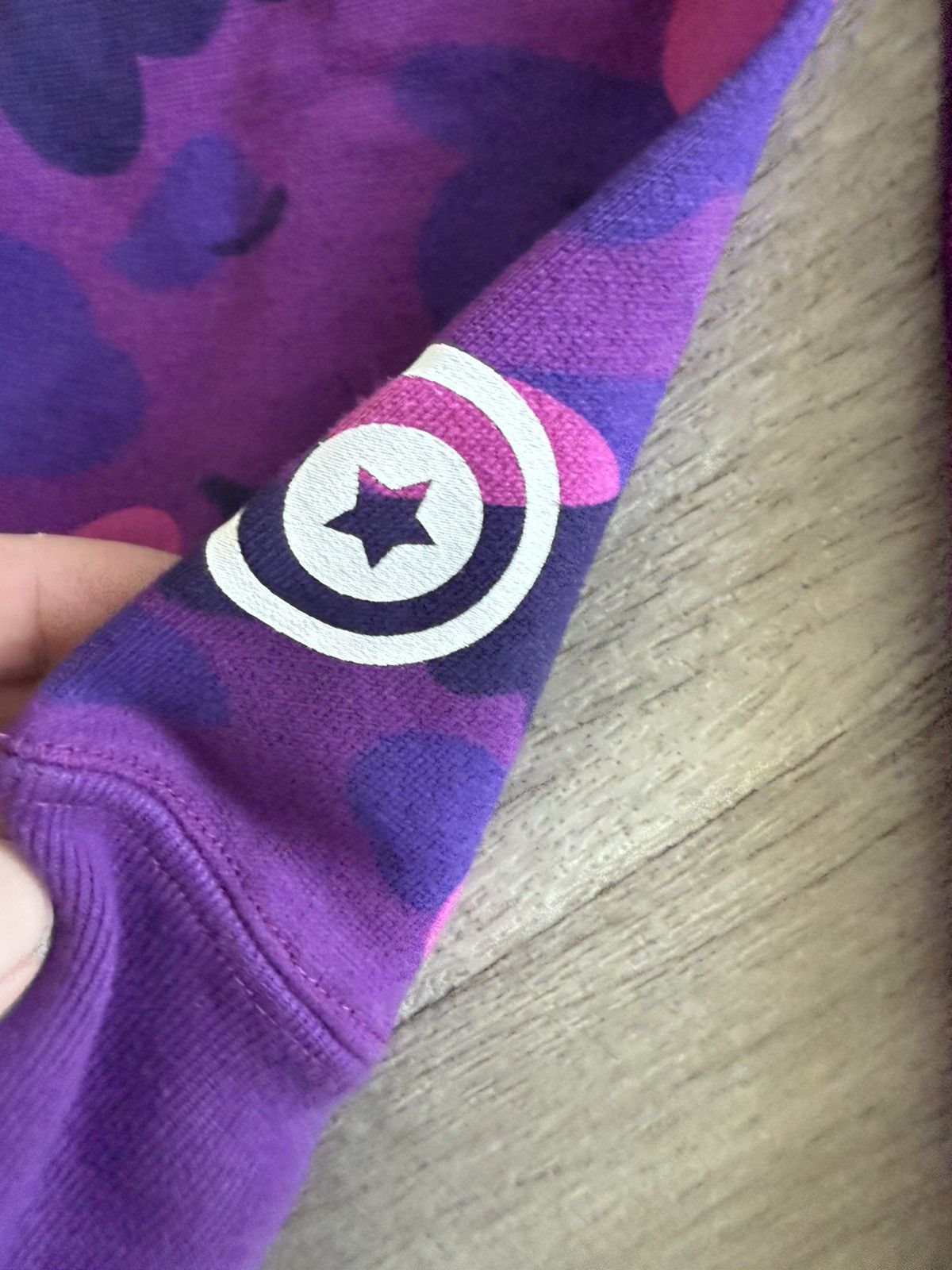 Bape Bape Purple Camo Shark Pull Over Size US S / EU 44-46 / 1 - 5 Thumbnail