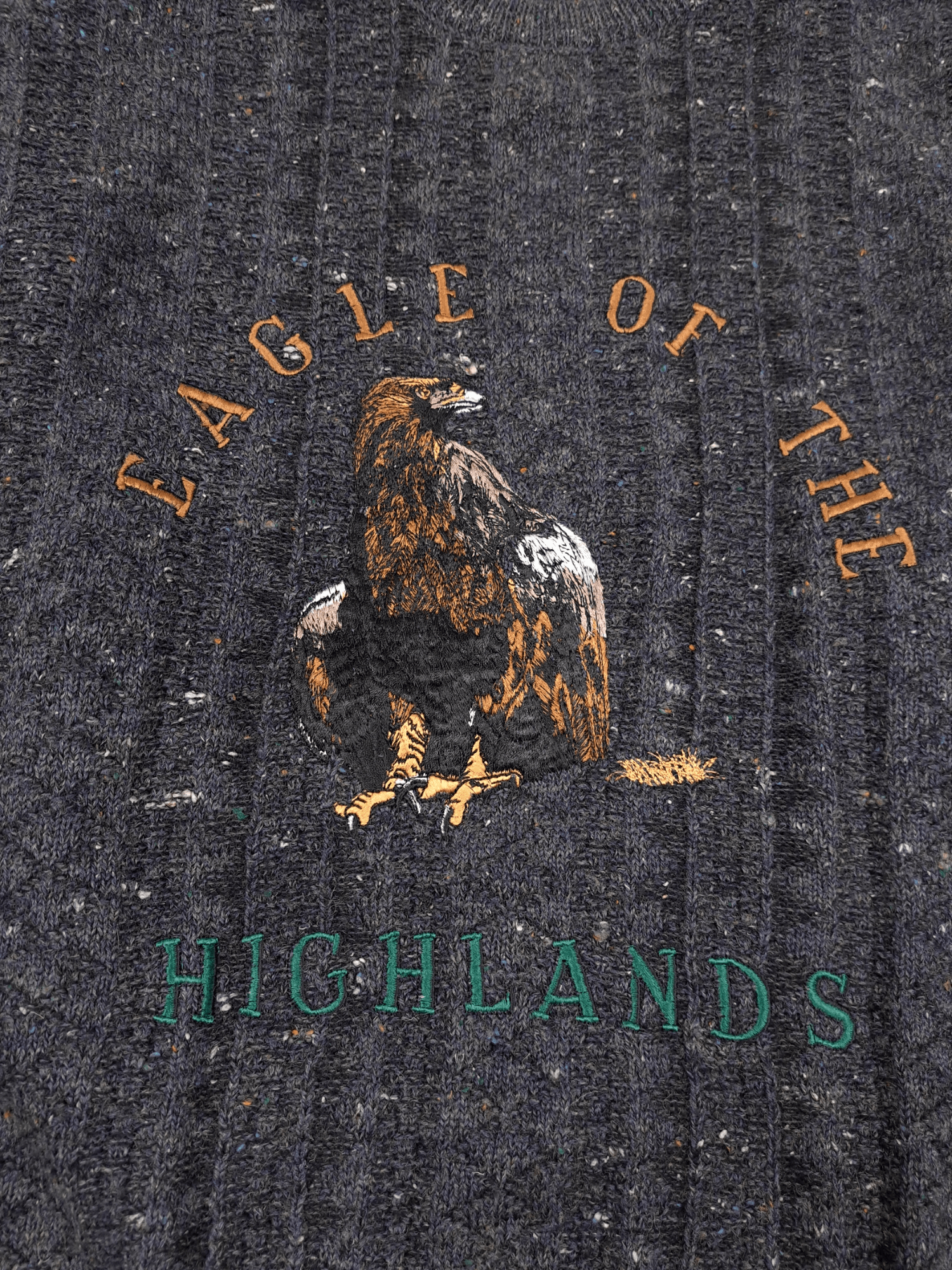 Vintage 💎Vintage Wool Eagle Higlands Animal America Knitted Sweater Size US XL / EU 56 / 4 - 3 Thumbnail