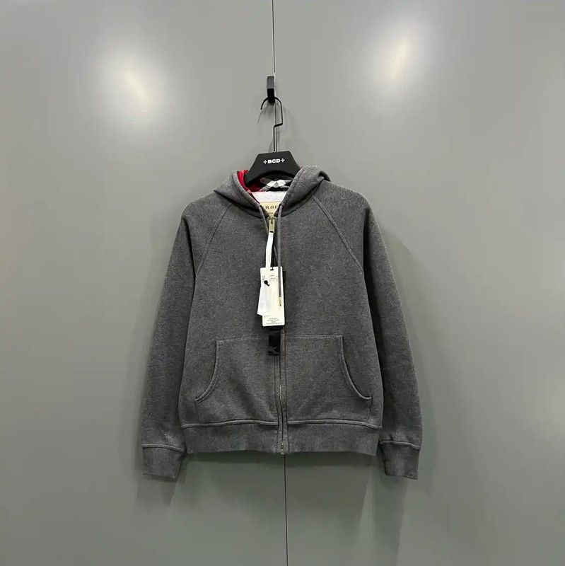 Burberry Burberry Gray Cotton Jacket for Women Size L / US 10 / IT 46 - 1 Thumbnail