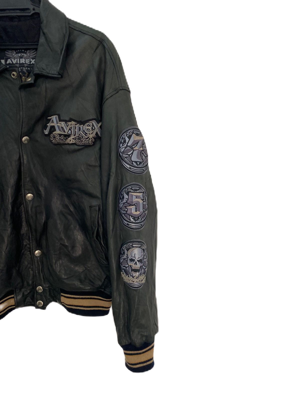 Avirex AVIREX LEATHER RIM & RAIDERS 75 JACKET PHAT FARM INNER Size US L / EU 52-54 / 3 - 3 Thumbnail