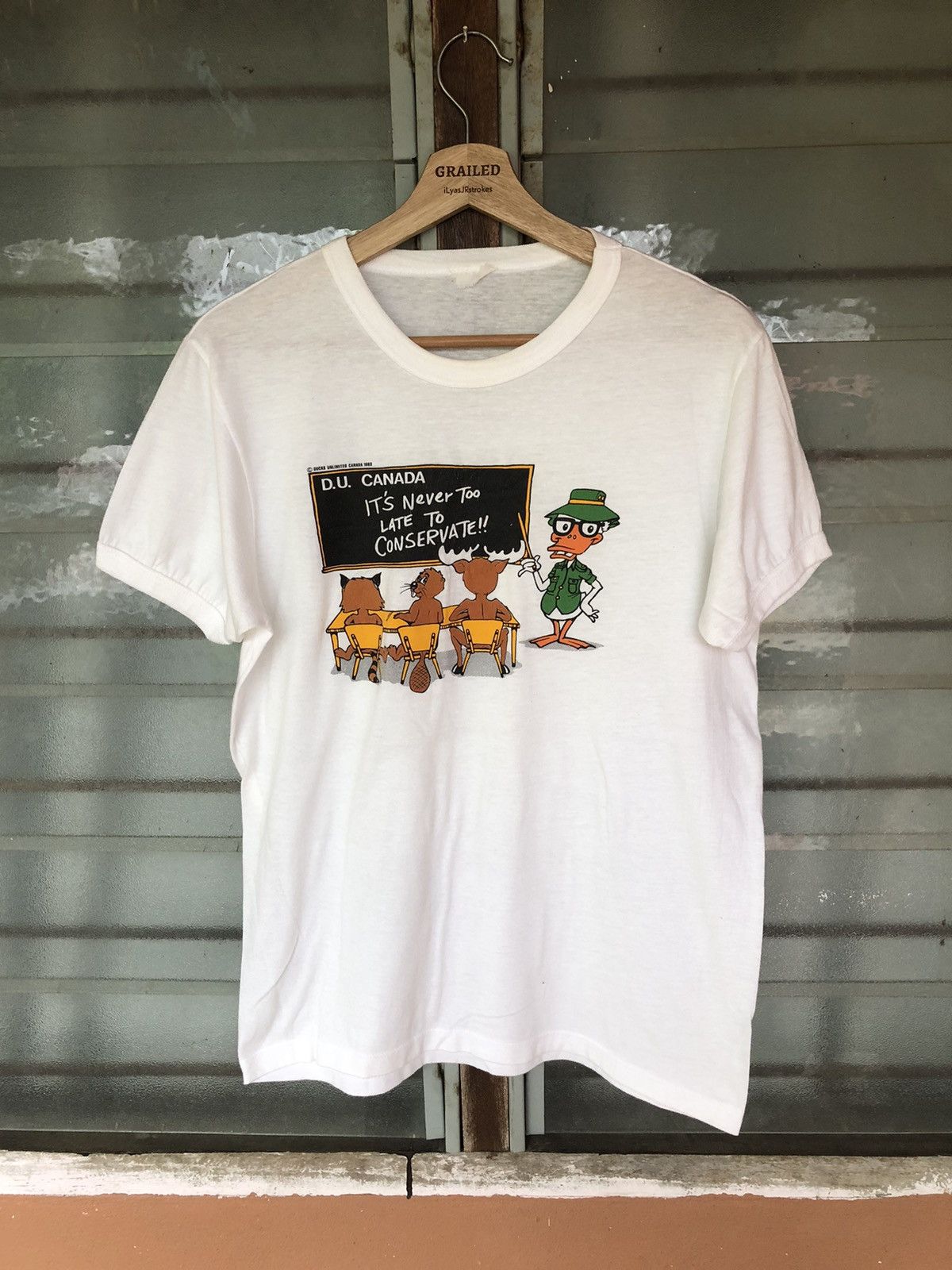 Vintage Vintage Ducks Unlimited Canada 1983 Shirt Tee Size US S / EU 44-46 / 1 - 1 Thumbnail