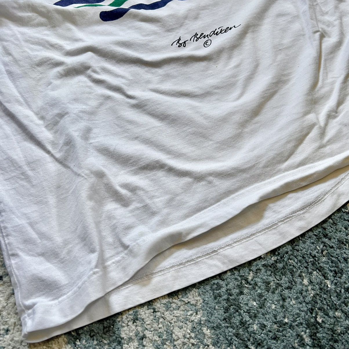 Vintage 80s BO BENDiXEN DENMARK HEAVYWEiGHT 2XL SAiLBOAT TEE POP ART Size US XXL / EU 58 / 5 - 8 Thumbnail