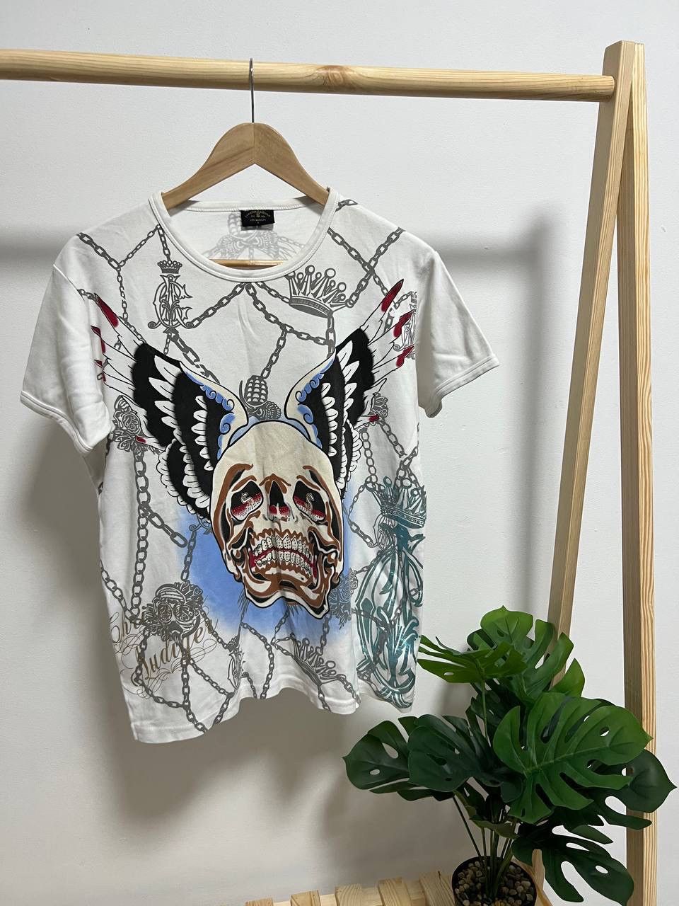 Christian Audigier × Ed Hardy Ed hardy Y2K skull rhinestone archival Japan style tee Size US L / EU 52-54 / 3 - 3 Thumbnail