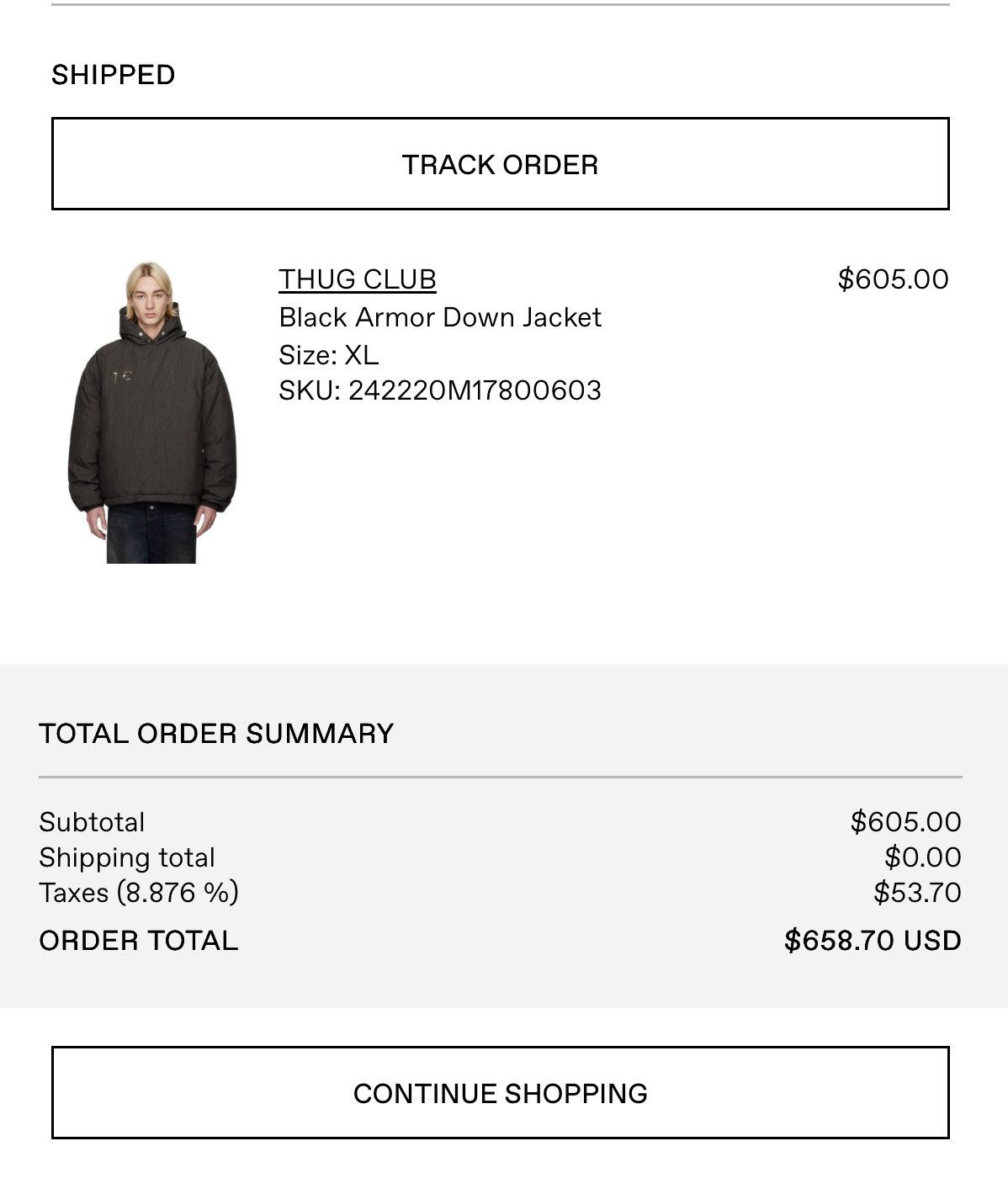 Thug Club Thug Club Armor Down Jacket Size US XL / EU 56 / 4 - 15 Thumbnail