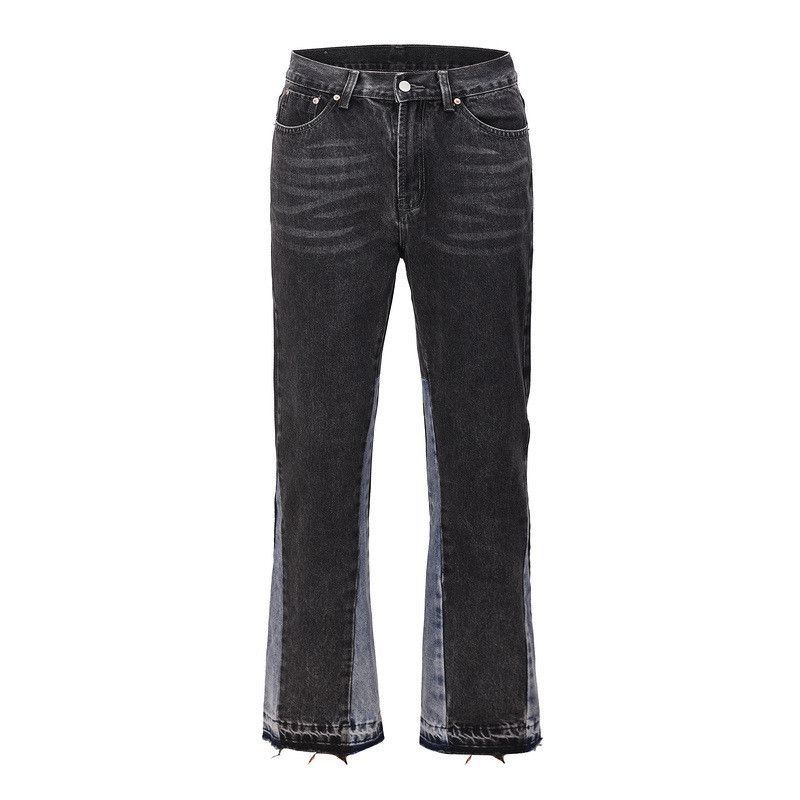 Japanese Brand × Jean High street washed loose stitching flared jeans y2k Size US 32 / EU 48 - 1 Thumbnail