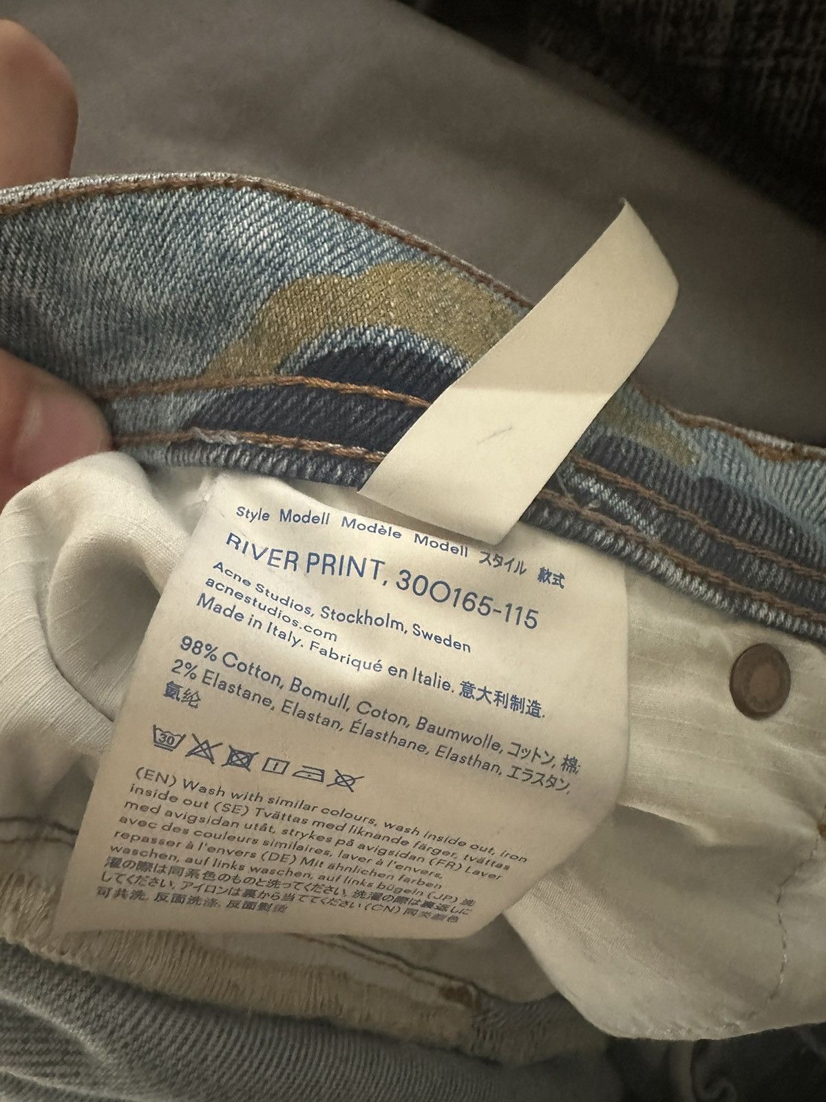 Acne Studios Acne Studios River Print Jeans Size US 32 / EU 48 - 8 Thumbnail