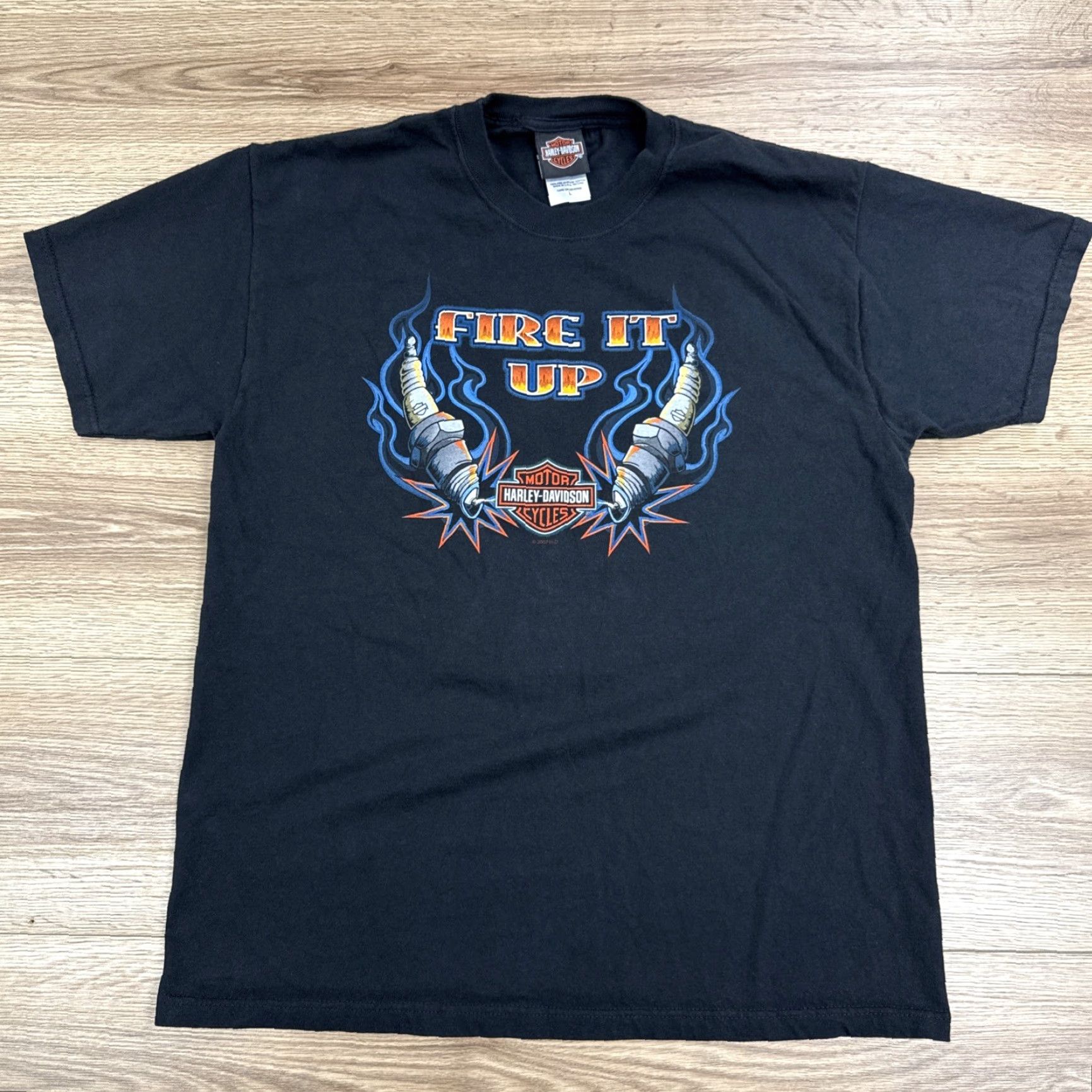 Harley Davidson Harley-Davidson Shirt Men L Black Fire It Up Smokey Mountain Tenn T-Shirt Size US L / EU 52-54 / 3 - 2 Thumbnail