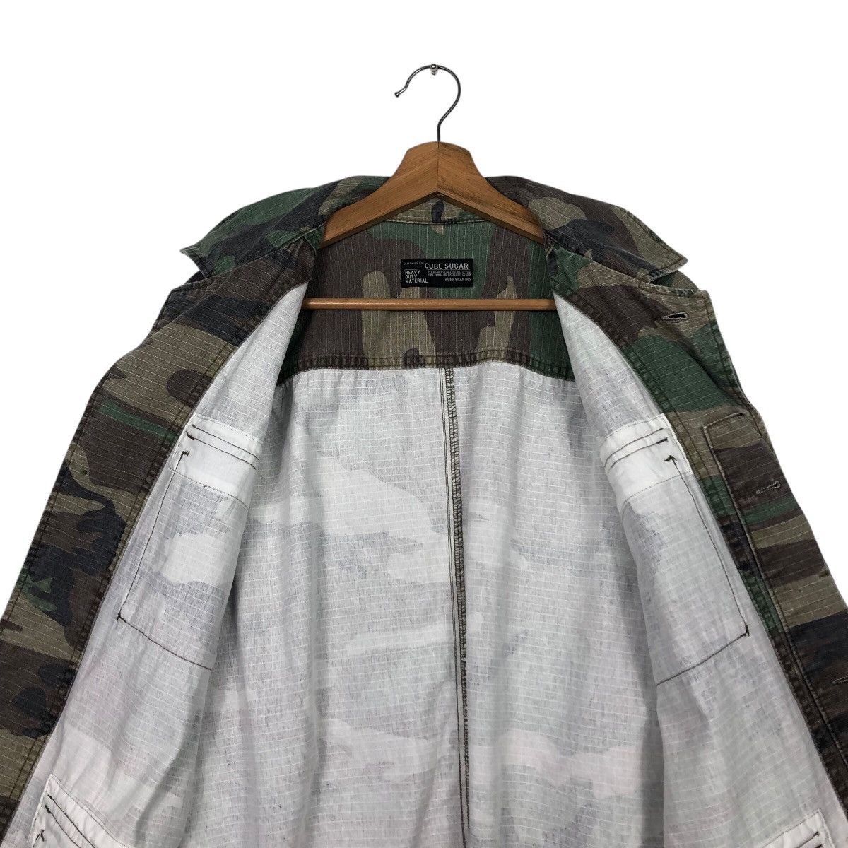 Vintage 📌Vintage Chore Military Jacket Cube Sugar Size US M / EU 48-50 / 2 - 15 Thumbnail