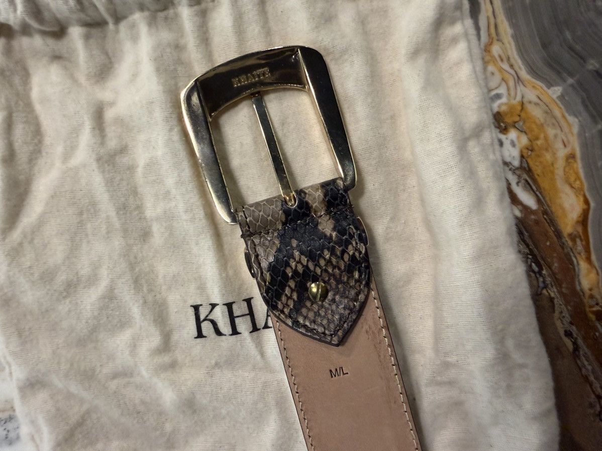 KHAITE Khaite Bruno Snakeskin Print Belt M/L Size ONE SIZE - 5 Thumbnail