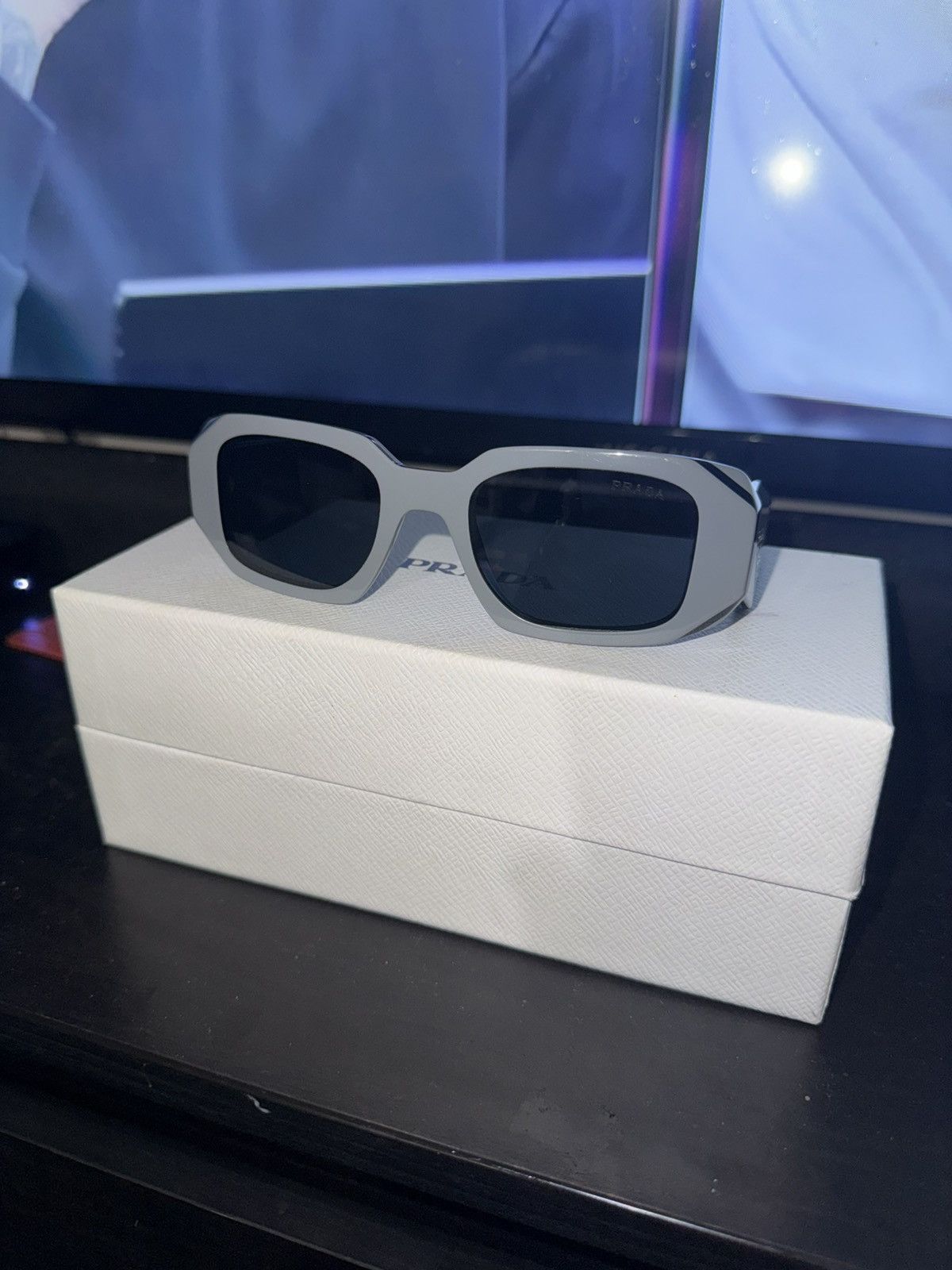 Prada Prada PR 17WS Sunglasses Gray Size ONE SIZE - 1 Thumbnail