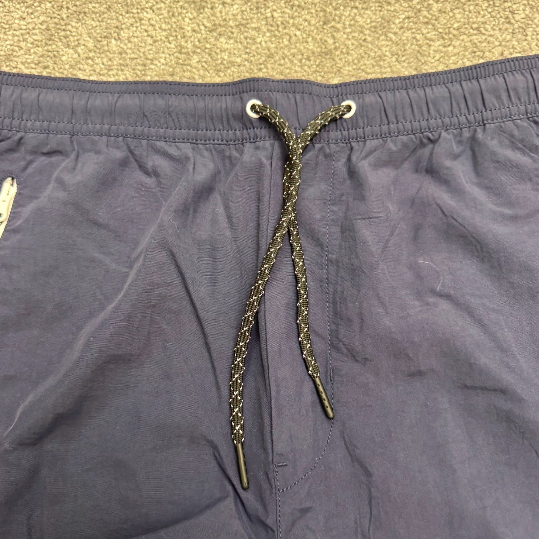 American Eagle Outfitters American Eagle Outfitters Nylon Jogger Pants Mens S Navy Blue Logo Size US 29 - 6 Thumbnail