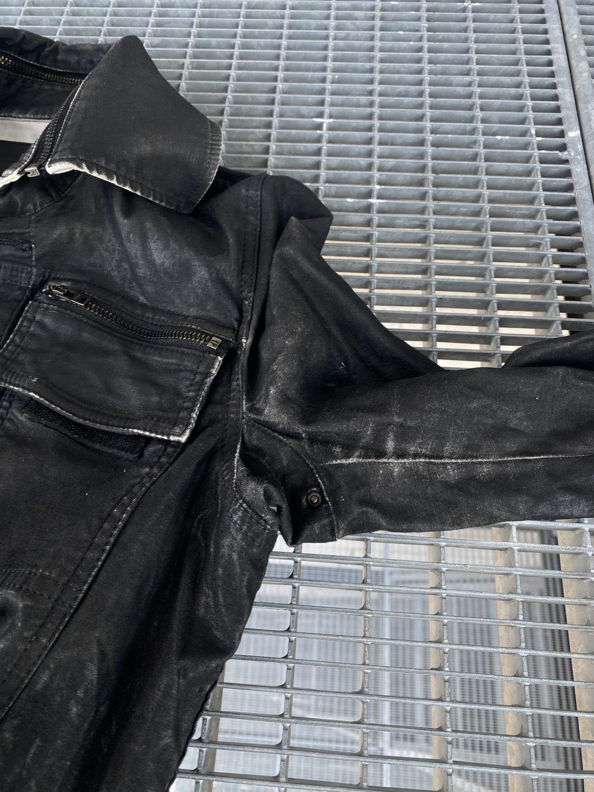 Le Grande Bleu (L.G.B.) Le Grande Bleu LGB Multizip Raw Wax Big Back Zip Jacket Size US S / EU 44-46 / 1 - 13 Thumbnail