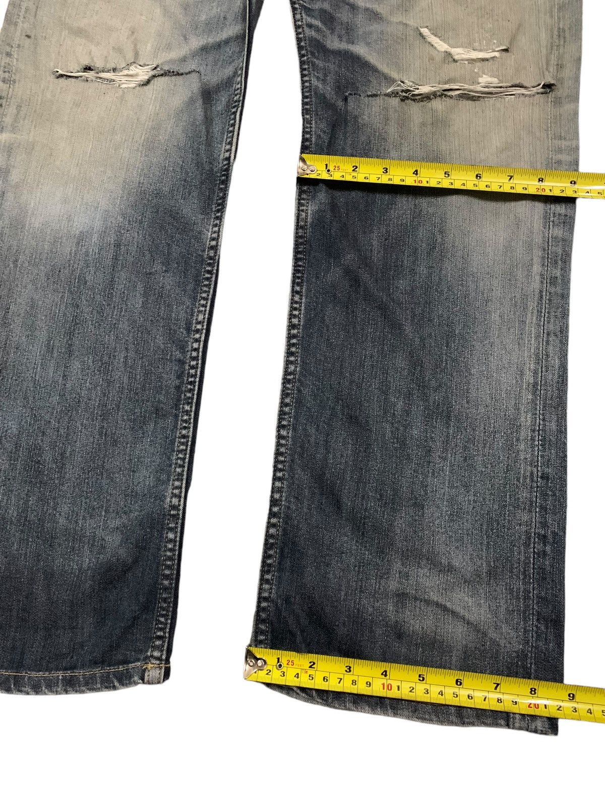 14th Addiction Vintage Japanese Brand Oririn Loose Distressed Grunge Jeans Size US 33 - 15 Thumbnail