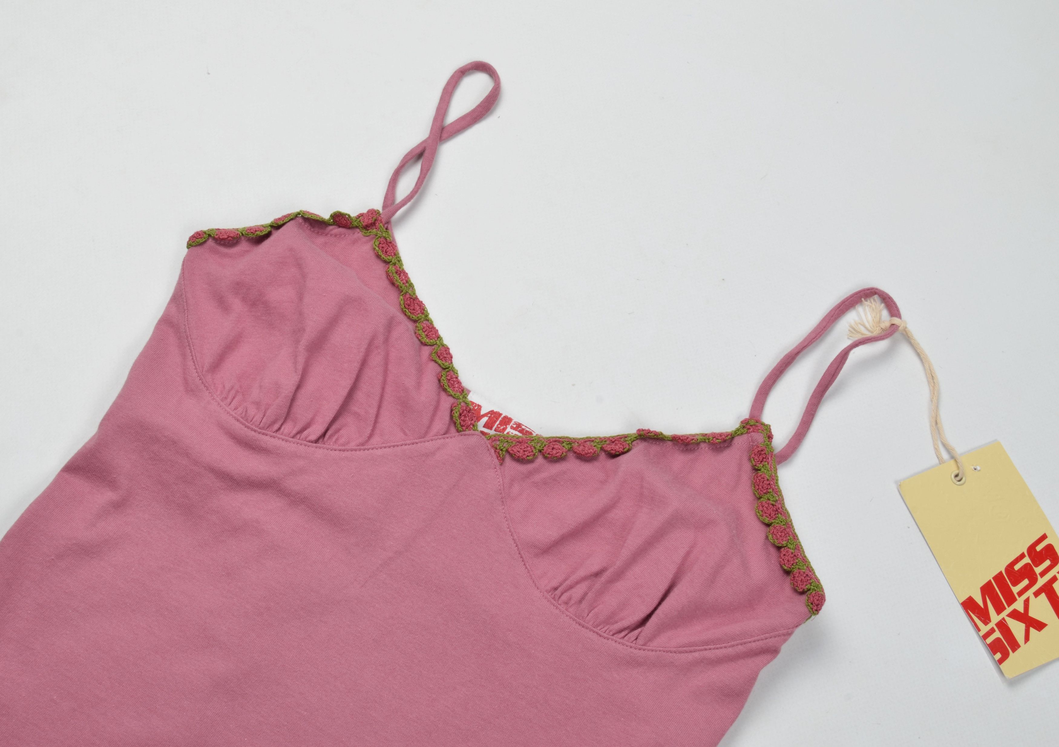 Miss Sixty Miss Sixty Y2K Fairy Baby Doll Pink Cami Top Size M / US 6-8 / IT 42-44 - 5 Thumbnail