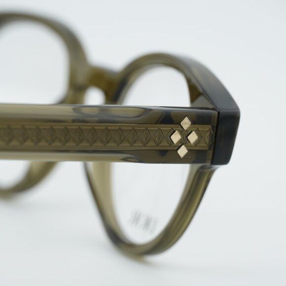 Dior Dior CD DIAMONDO R1I 5500 Eyeglasses Green 48mm Round Frame Size ONE SIZE - 9 Thumbnail