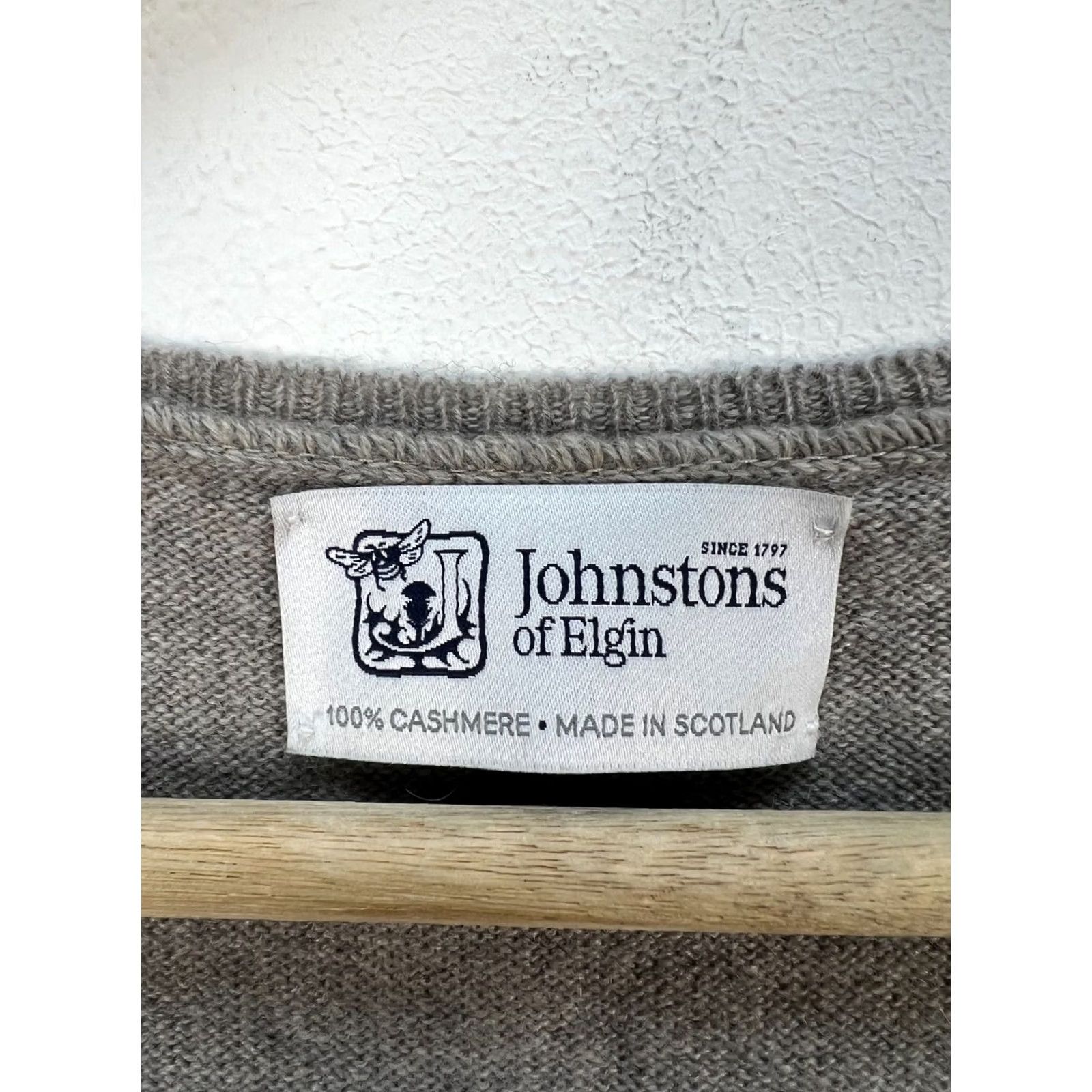 Johnstons Of Elgin Johnstons of Elgin 100% Cashmere Sweater Dress Womens Size S Greige Knit Long Sleeve Size S / US 4 / IT 40 - 3 Thumbnail