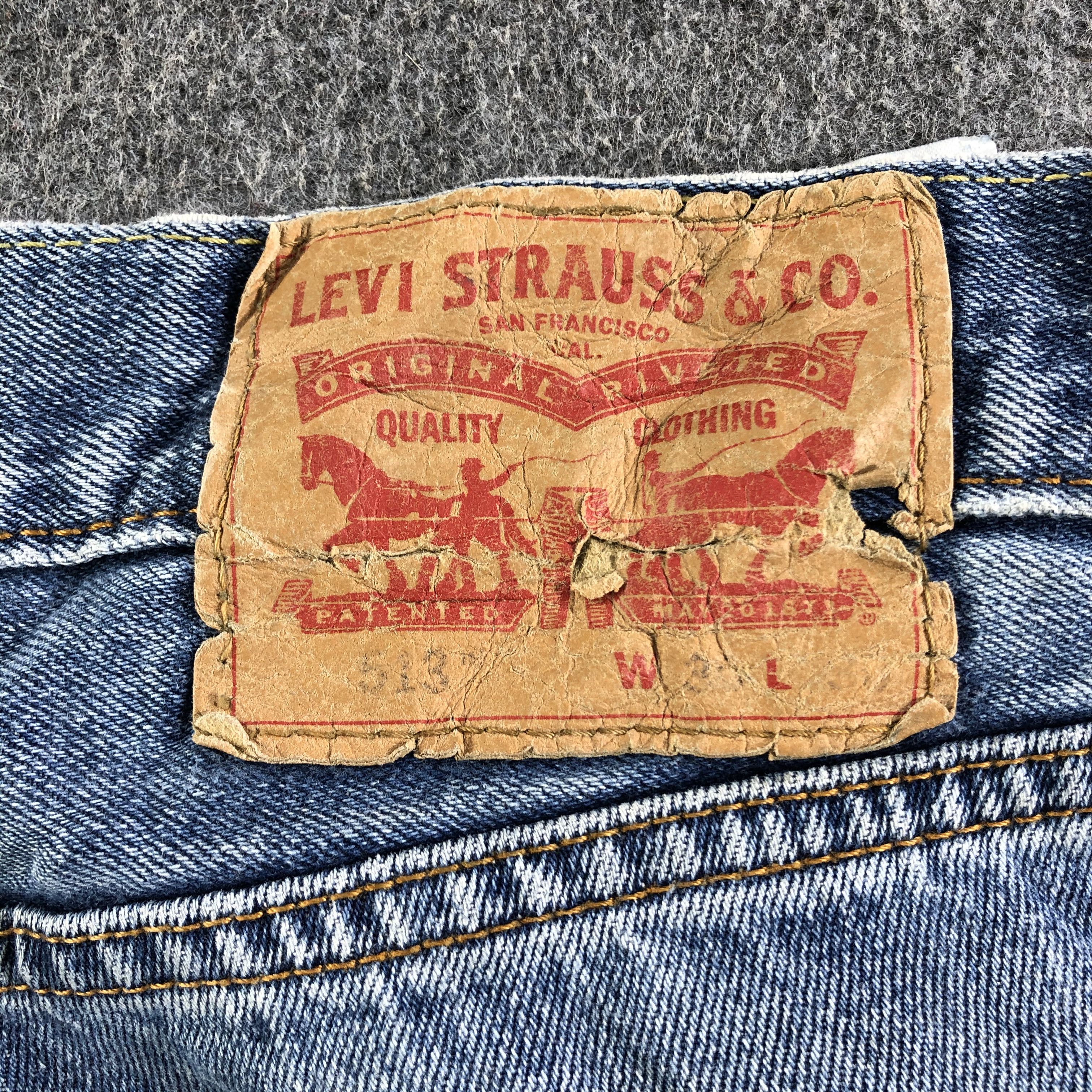 Levi's Vintage Blue Wash Levis 513 Jeans-J3049 Size US 31 - 5 Thumbnail