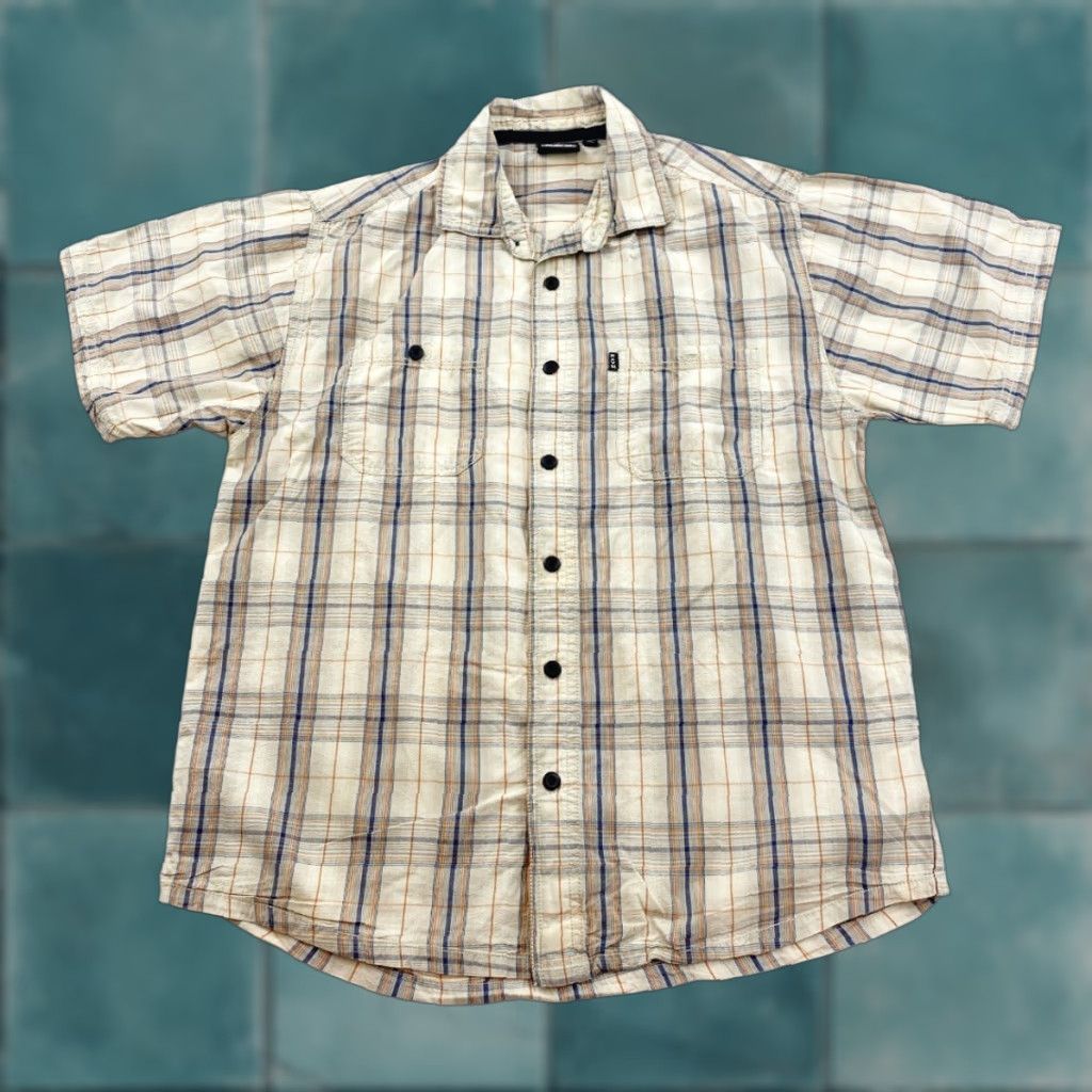 KAVU KAVU Button-Up Shirt Men’s Medium Plaid Short Sleeve Blue, Shirt, Mens, M, Plaid, Button-Up, KAVU, Blue, Bahamas Size US M / EU 48-50 / 2 - 1 Thumbnail
