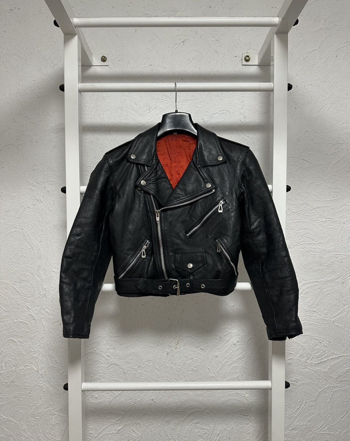 Vintage Women’s Black Leather Jacket Scovill Size S