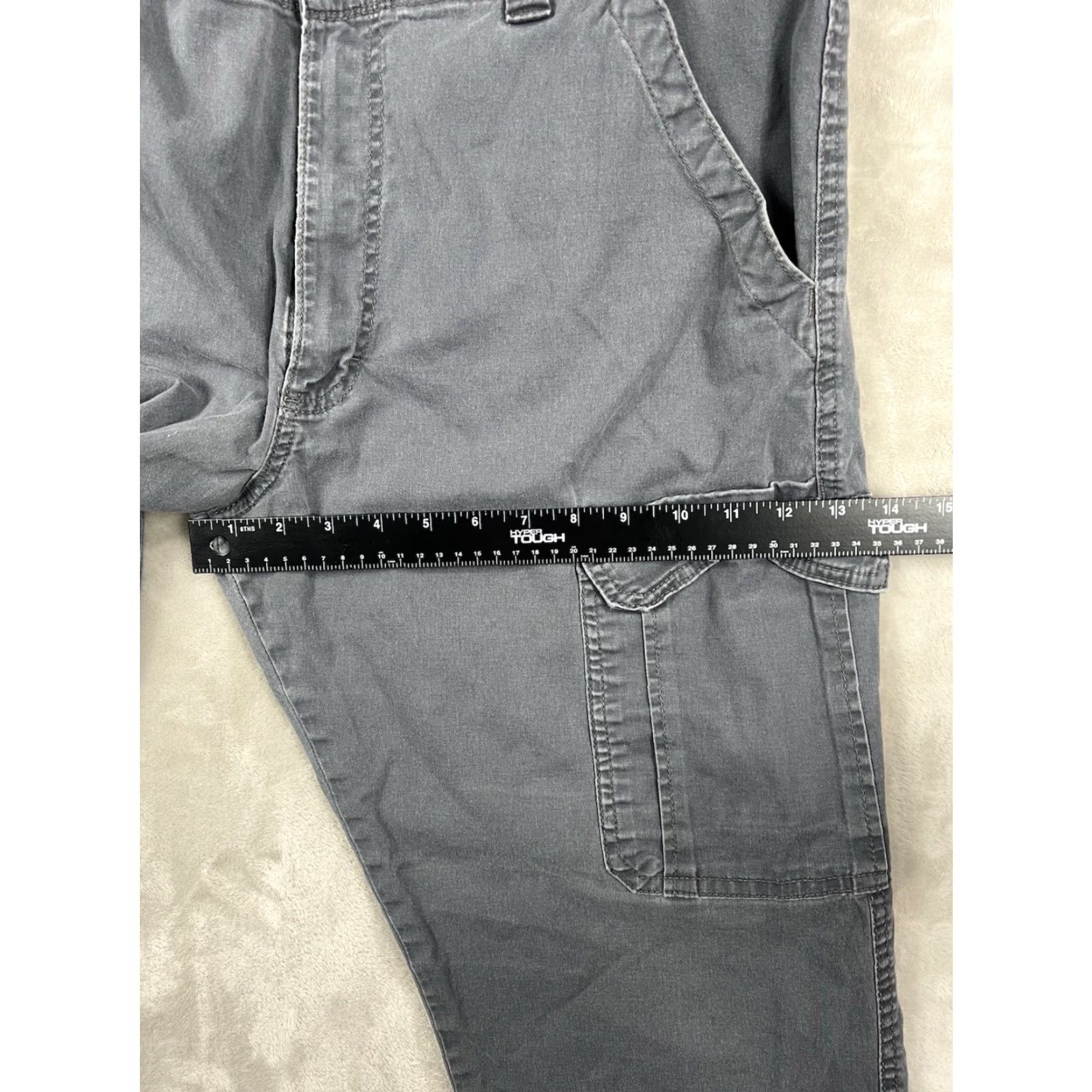 Wrangler Wrangler Five Star Men's Gray Cargo Pants Relaxed Fit Straight Leg Sz 36x32 Size US 36 / EU 52 - 6 Thumbnail