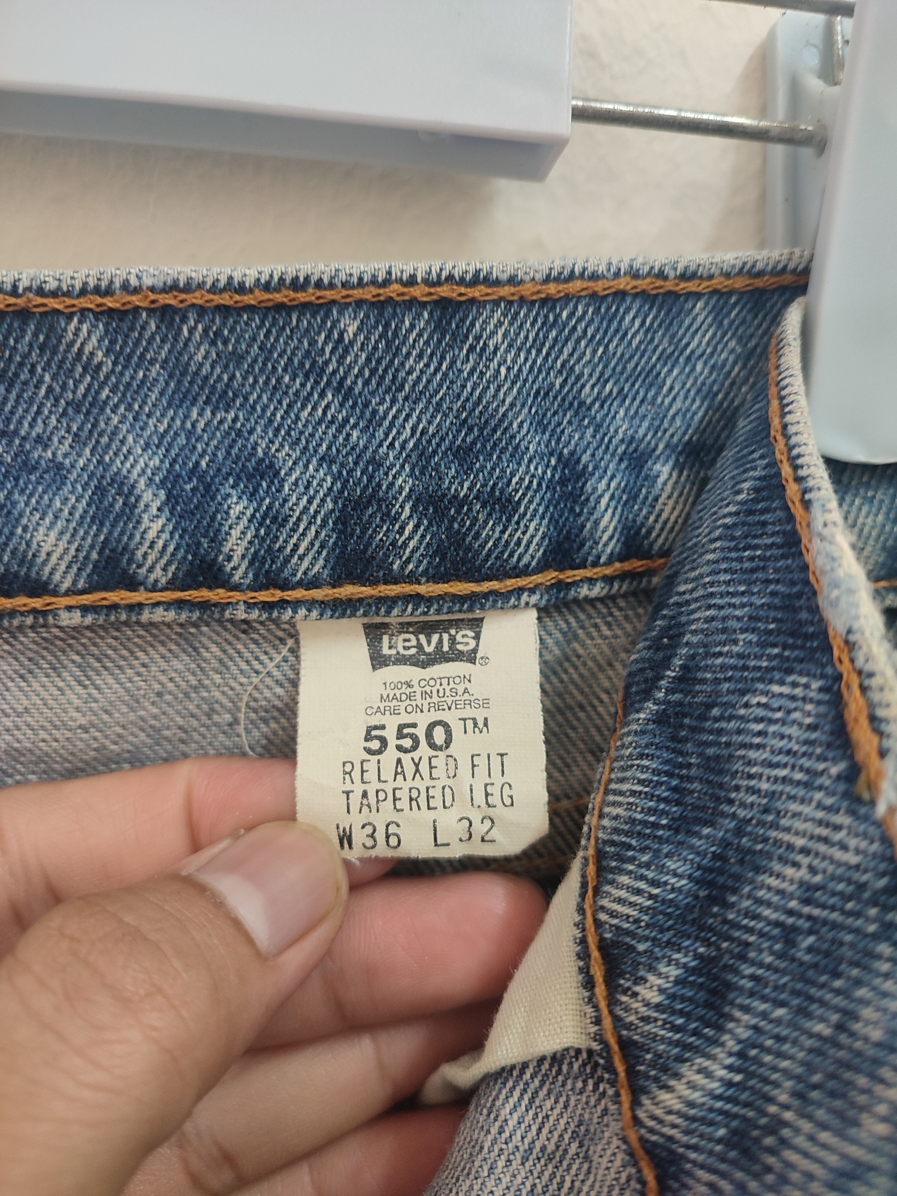 Levi's 💥Vtg Levi's 550 Orange Tab Jeans Size US 36 / EU 52 - 10 Thumbnail