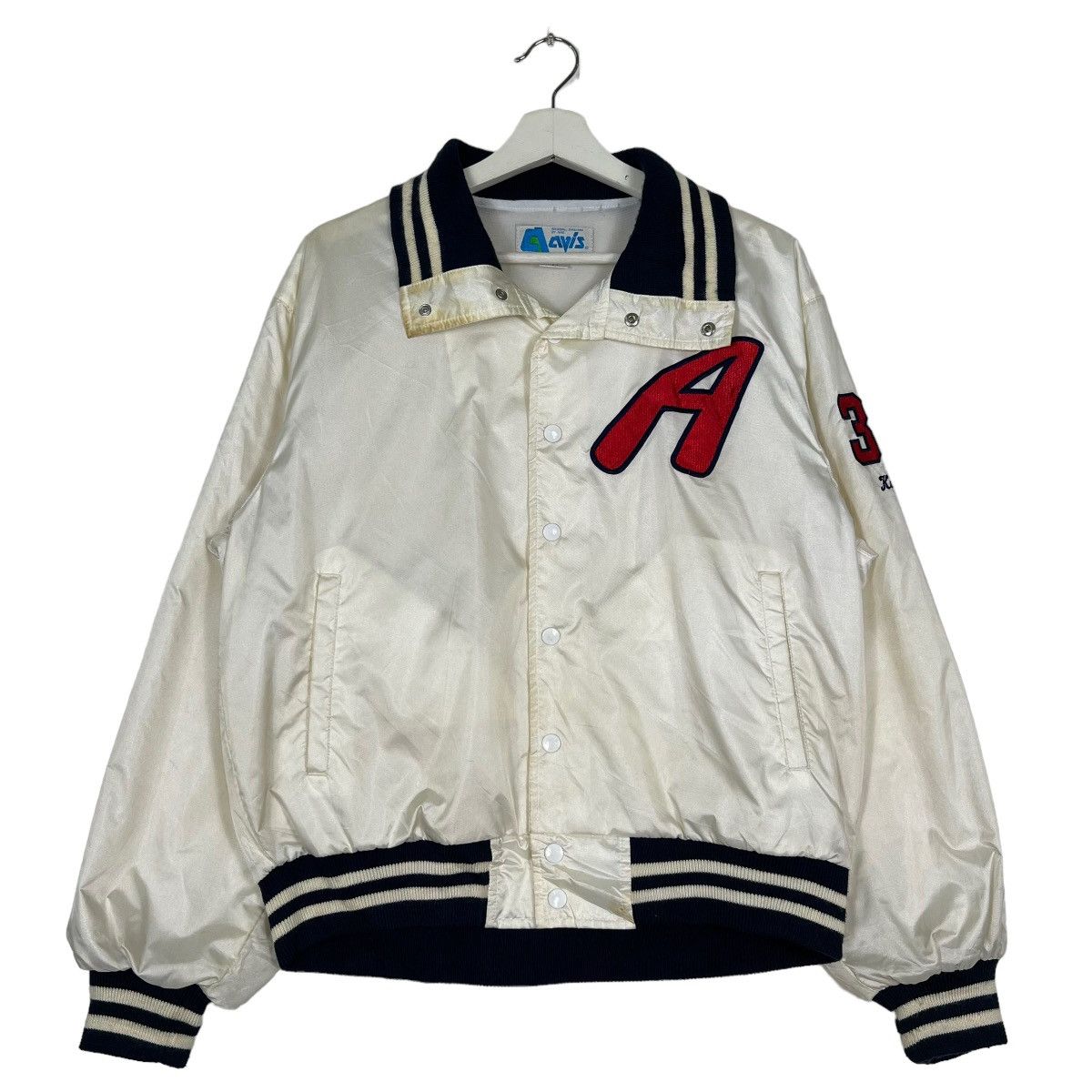Japanese Brand 🔥 BASEBALL EVOLVIAN BY AVIS SATIN BOMBER JACKET Size US M / EU 48-50 / 2 - 1 Thumbnail