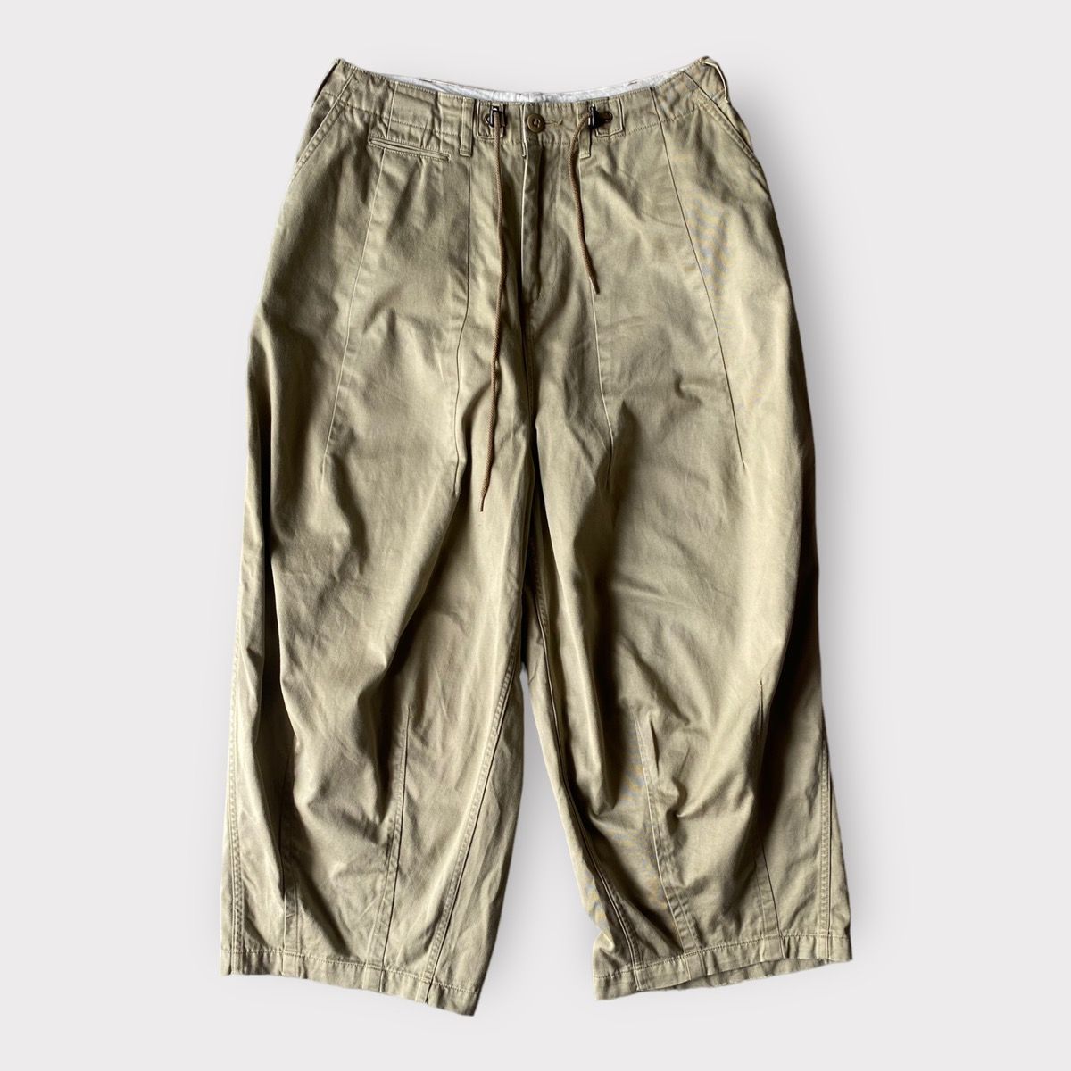Pre-owned Needles X Nepenthes New York Needles H.d. Ballon Pants In Beige