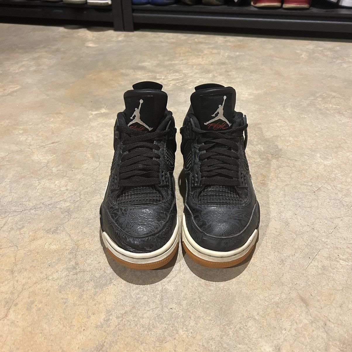 Jordan Brand Air Jordan 4 Retro Laser Black Gum 2019 US 7.5 Size US 7.5 / EU 40-41 - 3 Thumbnail