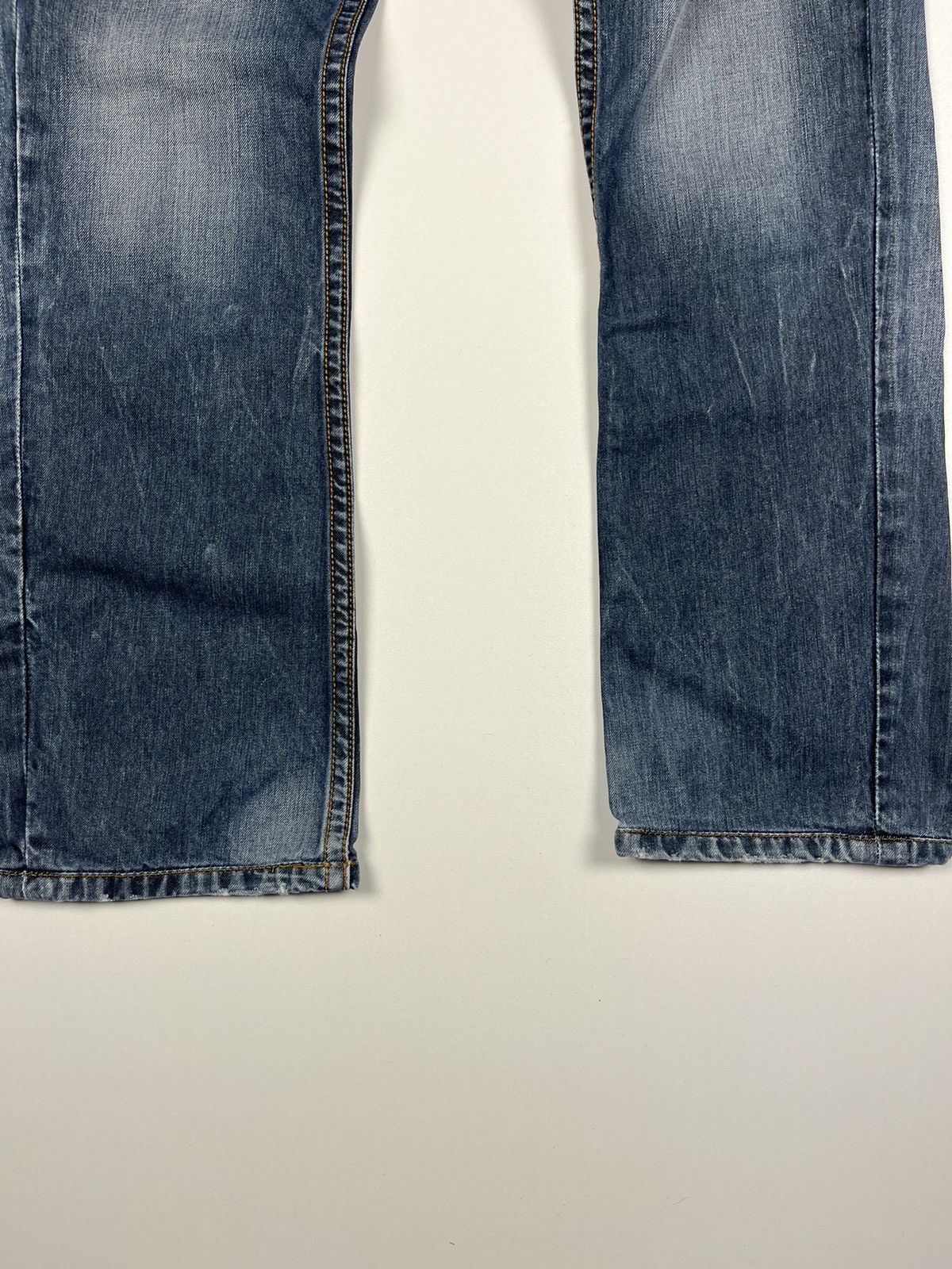 Japanese Brand TOUGH JEANSMITH BLUE DENIM PANTS JEANS Size US 29 - 3 Thumbnail