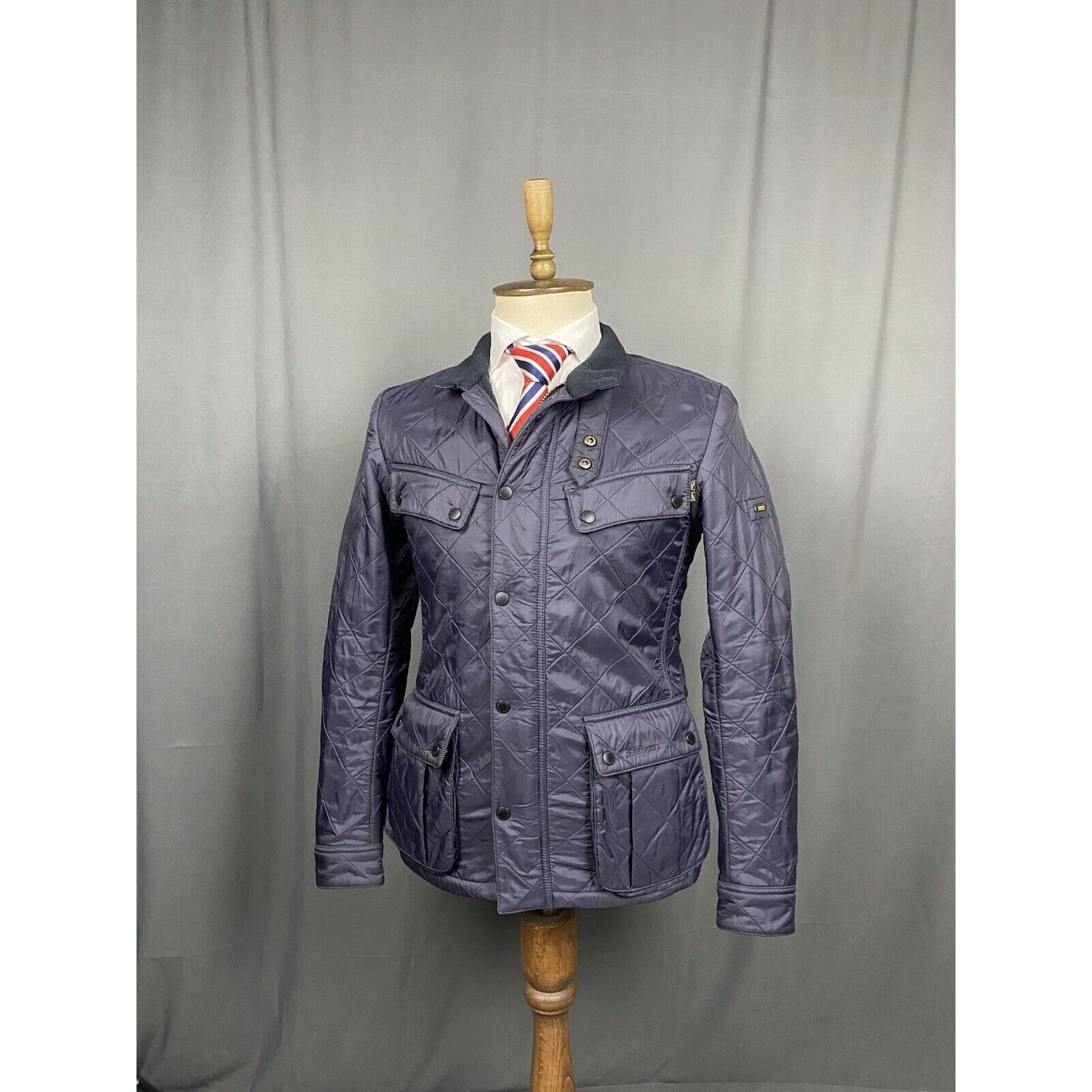 Barbour Barbour International Ariel Polarquilt Mens' Blue Quilted In Size US S / EU 44-46 / 1 - 4 Thumbnail