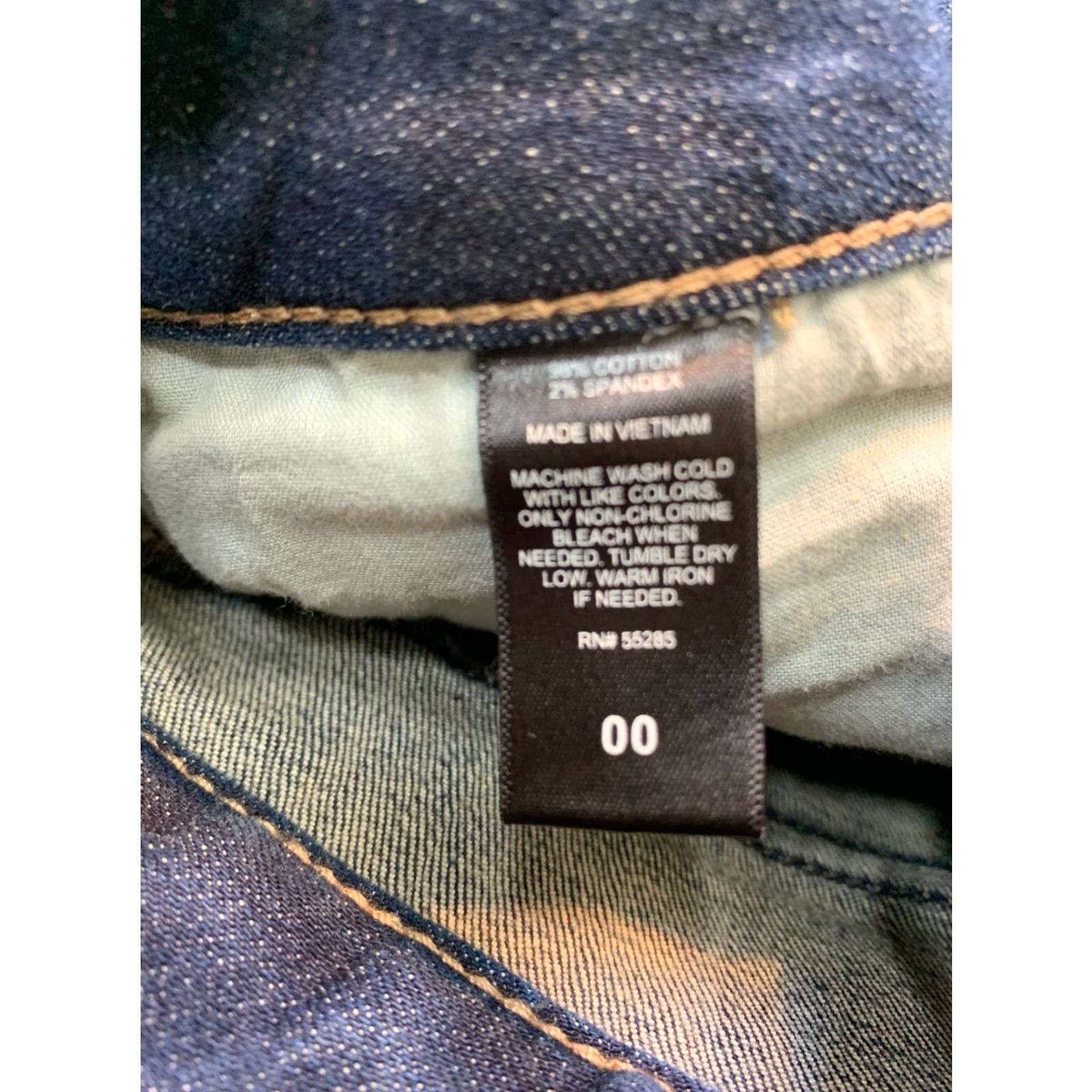 Express Express Jeans Women's Shorts Denim Blue Embroidered Size 00 Denim Blue Embroidered Shorts Size 24" / US 00 / IT 34 - 7 Thumbnail