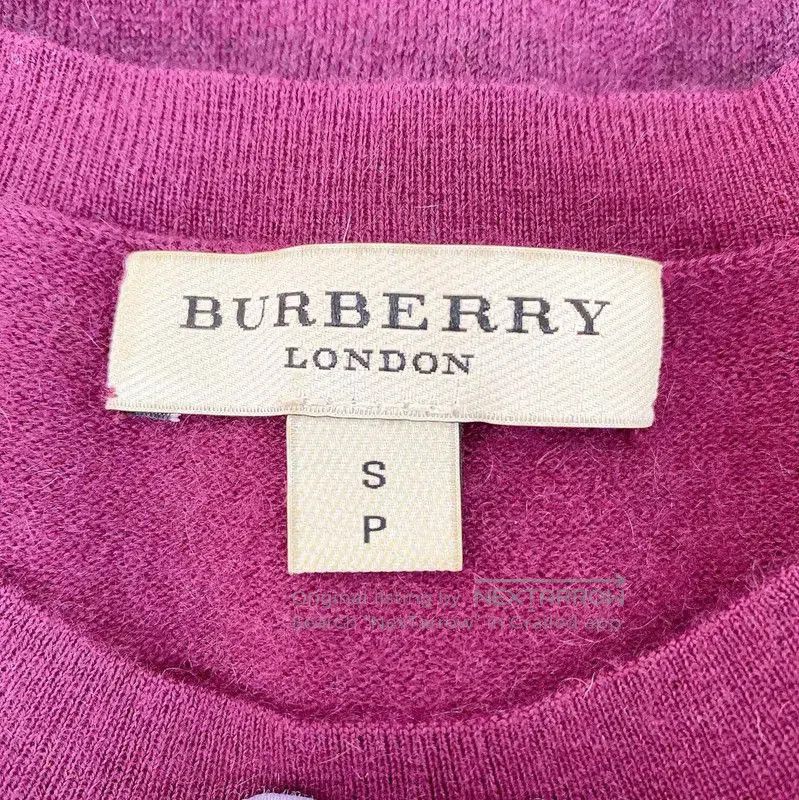 Burberry Burberry Purple Cashmere Long Sleeve Sweater. Size S / US 4 / IT 40 - 6 Thumbnail