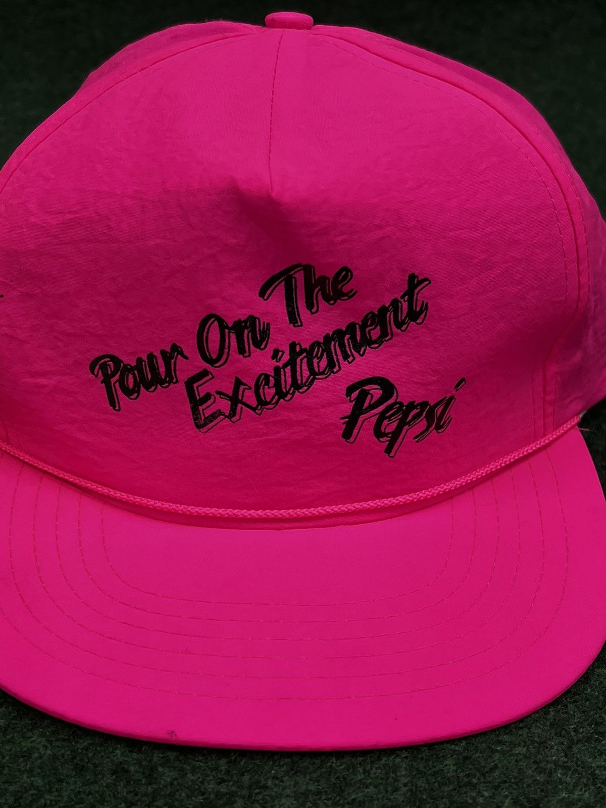 Pepsi 2 90s Pepsi Pour On The Excitement Neon Snapback Hats Size ONE SIZE - 3 Thumbnail