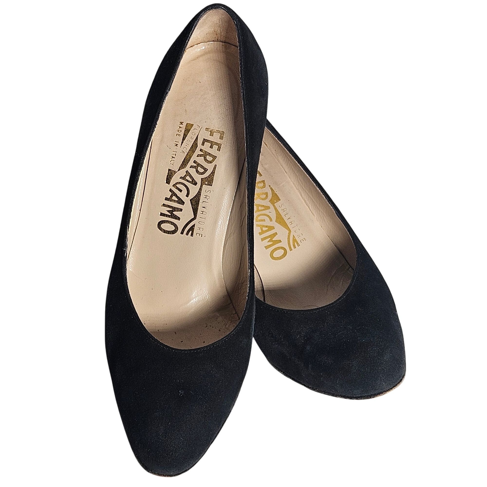 Salvatore Ferragamo Salvatore Ferragamo Women's Black Suede Pumps 5.5B | Quiet L Size US 5.5 / IT 35.5 - 2 Thumbnail