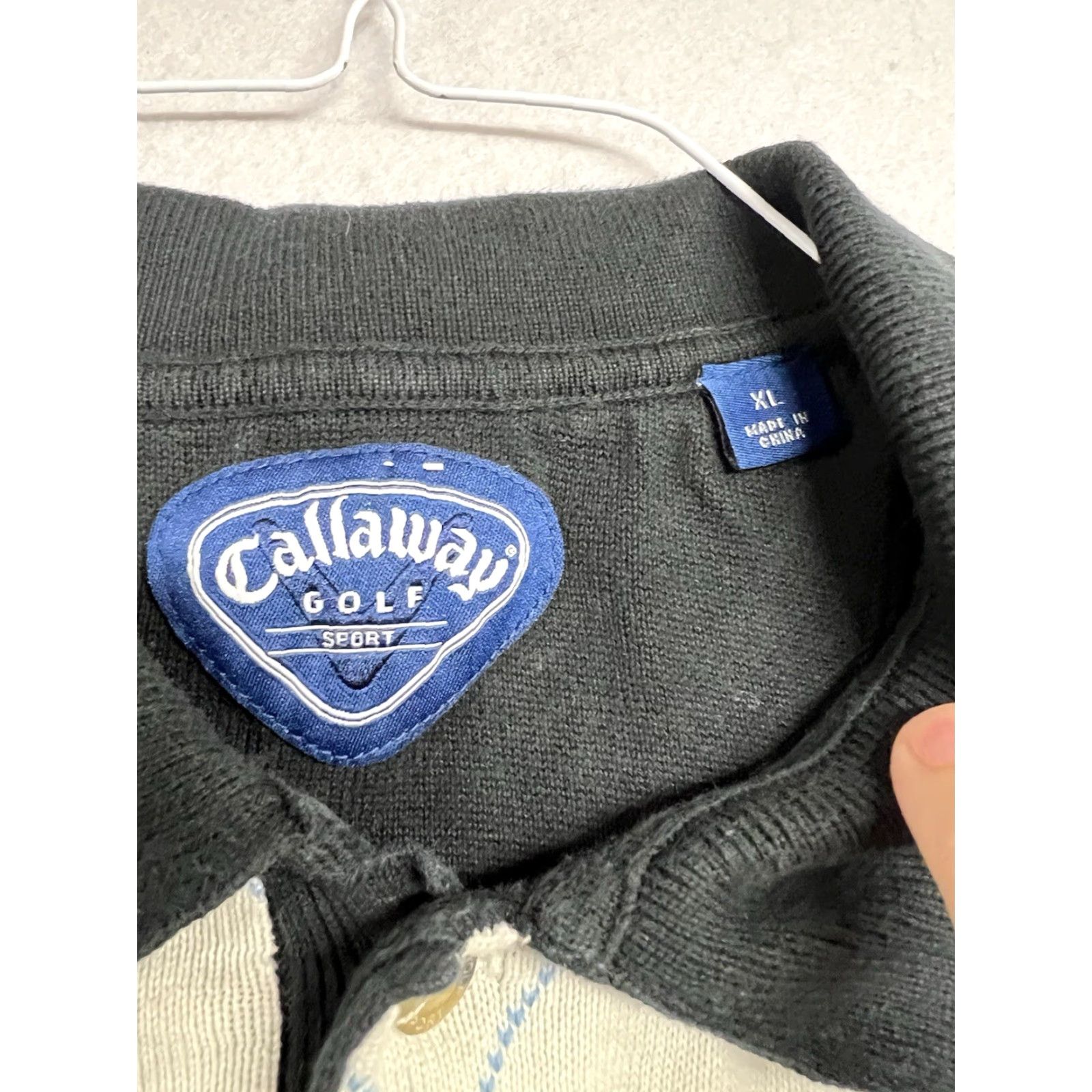 Callaway Golf Black Pullover Sweatshirt XL Men Cotton Blend Long Sleeve Outdoor Sports