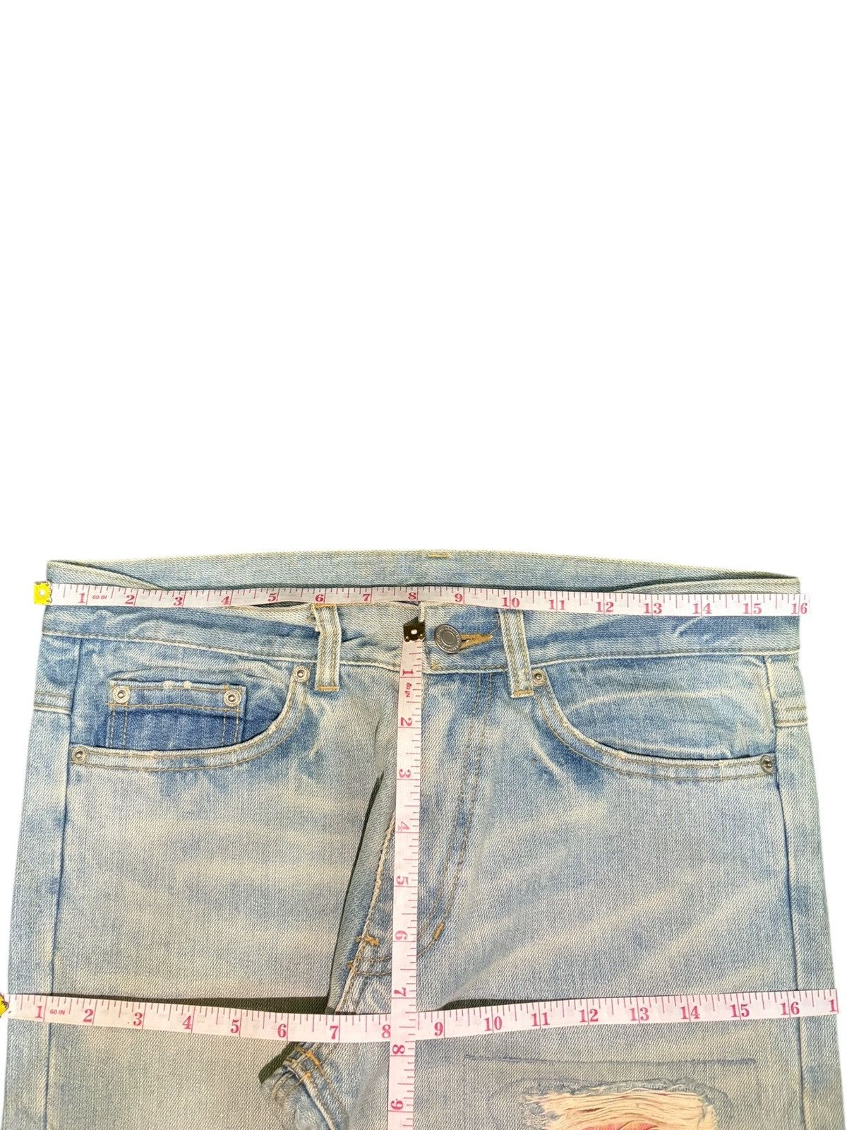 Ksubi Vintage Japanese Brand Faded Wash Distressed Jeans Size 32" / US 10 / IT 46 - 6 Thumbnail