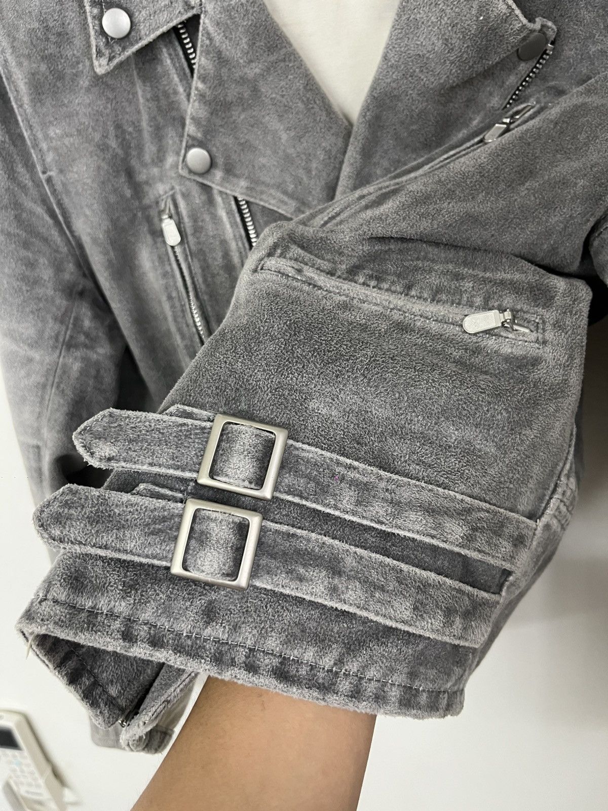 If Six Was Nine Vintage Tornado Mart Suede Biker Jacket Size US L / EU 52-54 / 3 - 9 Thumbnail
