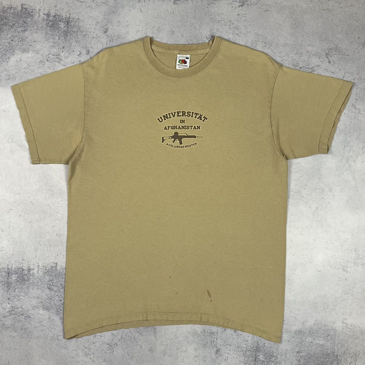 Vintage Vintage University in Afghanistan military AK-47 tee 90’s Size US M / EU 48-50 / 2 - 7 Thumbnail