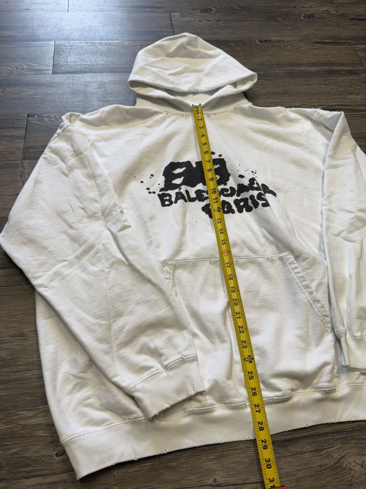 Balenciaga BALENCIAGA GRAFFITI HAND DRAWN HOODIE Size US M / EU 48-50 / 2 - 3 Thumbnail