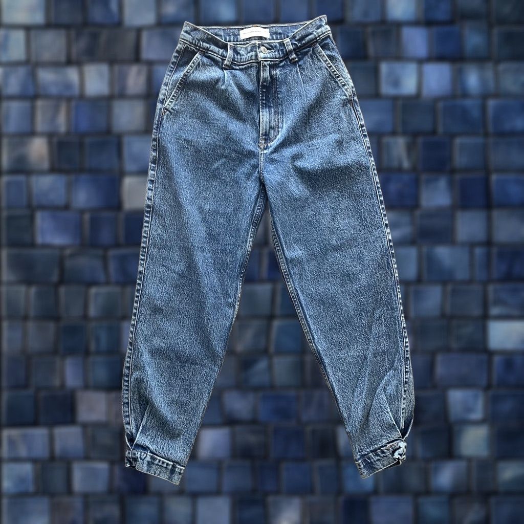Abercrombie & Fitch Abercrombie & Fitch Jeans Women's 26 Blue High Rise Tapered 90s Band Punk Casual Denim Baggy Style Size 26" / US 2 / IT 38 - 1 Thumbnail