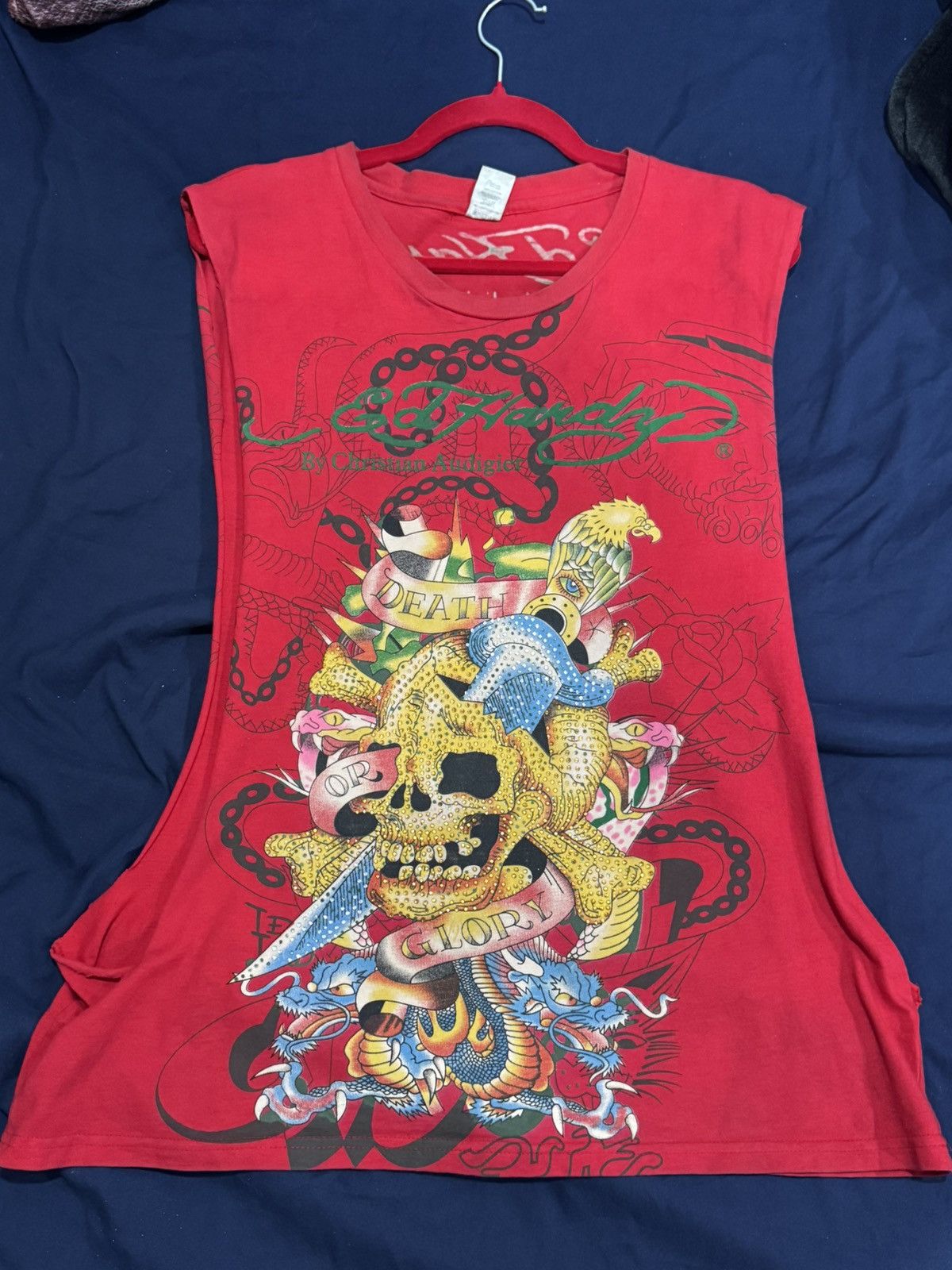 Vintage Ed Hardy by Christian Audigier Muscle Tank