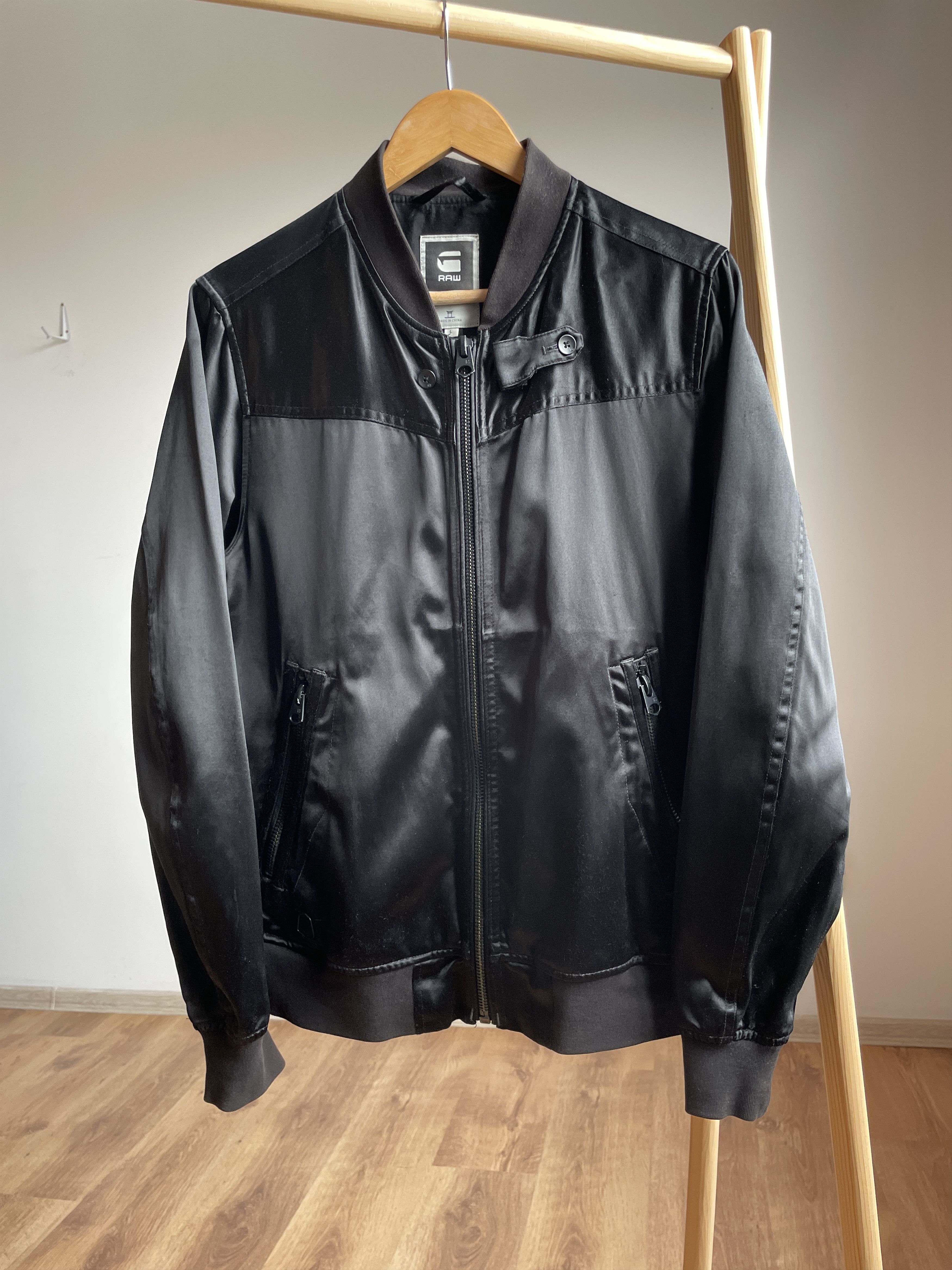 G-Star G Star Raw New Riley Satin Slim 3D Bomber Jacket Size L Size US L / EU 52-54 / 3 - 1 Thumbnail
