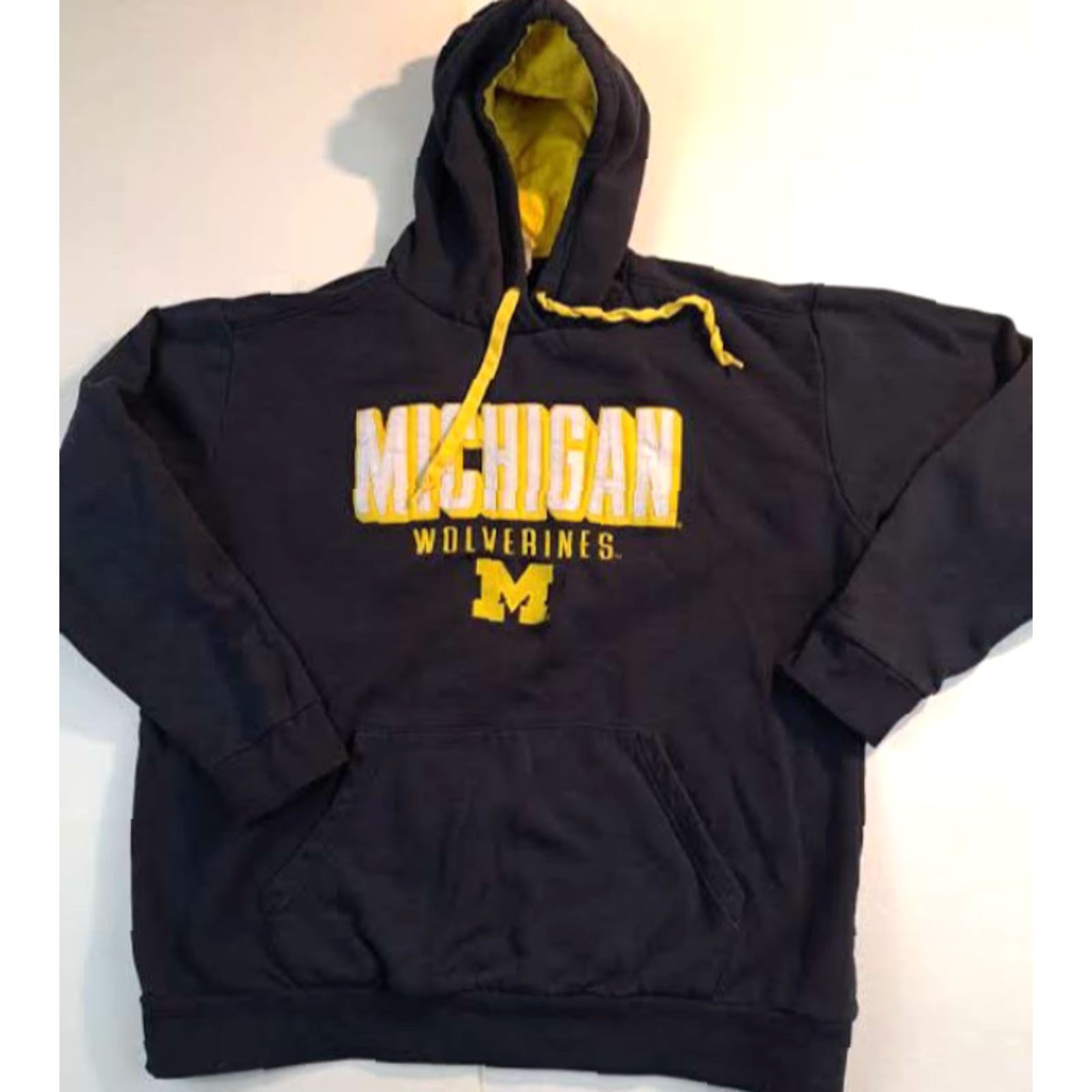 Champion VINTAGE Michigan Wolverines Champion Hooded Sweatshirt Jacket Size US XL / EU 56 / 4 - 3 Thumbnail
