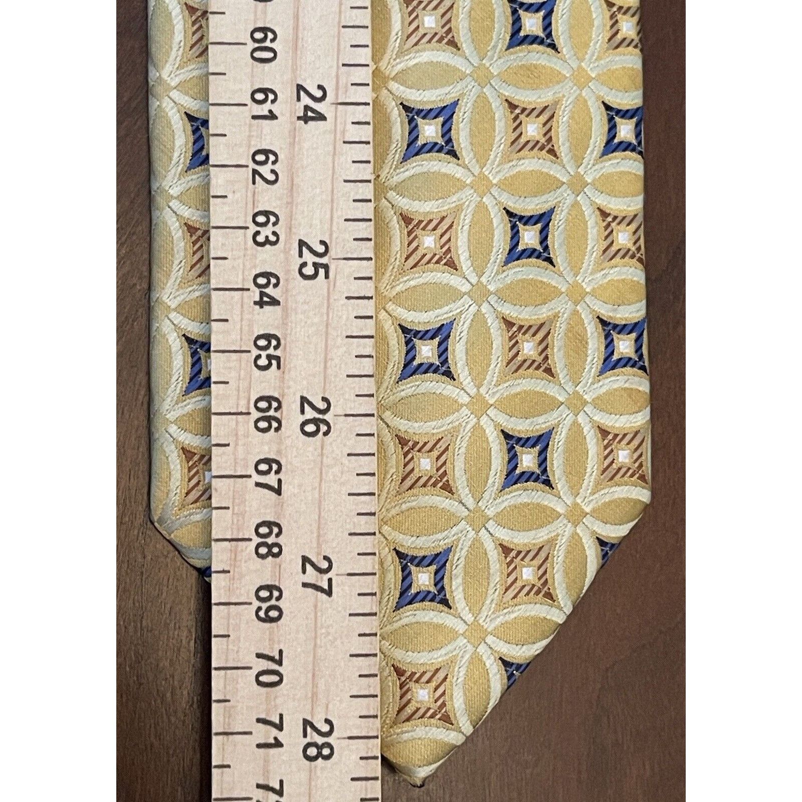 Alexander Julian Alexander Julian Colours Hand Made Gold Blue 100% Polyester Size ONE SIZE - 5 Thumbnail