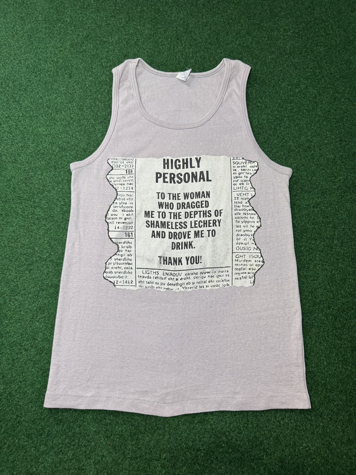 Vintage Vintage 80s Woman Who Drove Me To Drink Thank You Tank Top Size US M / EU 48-50 / 2 - 1 Thumbnail