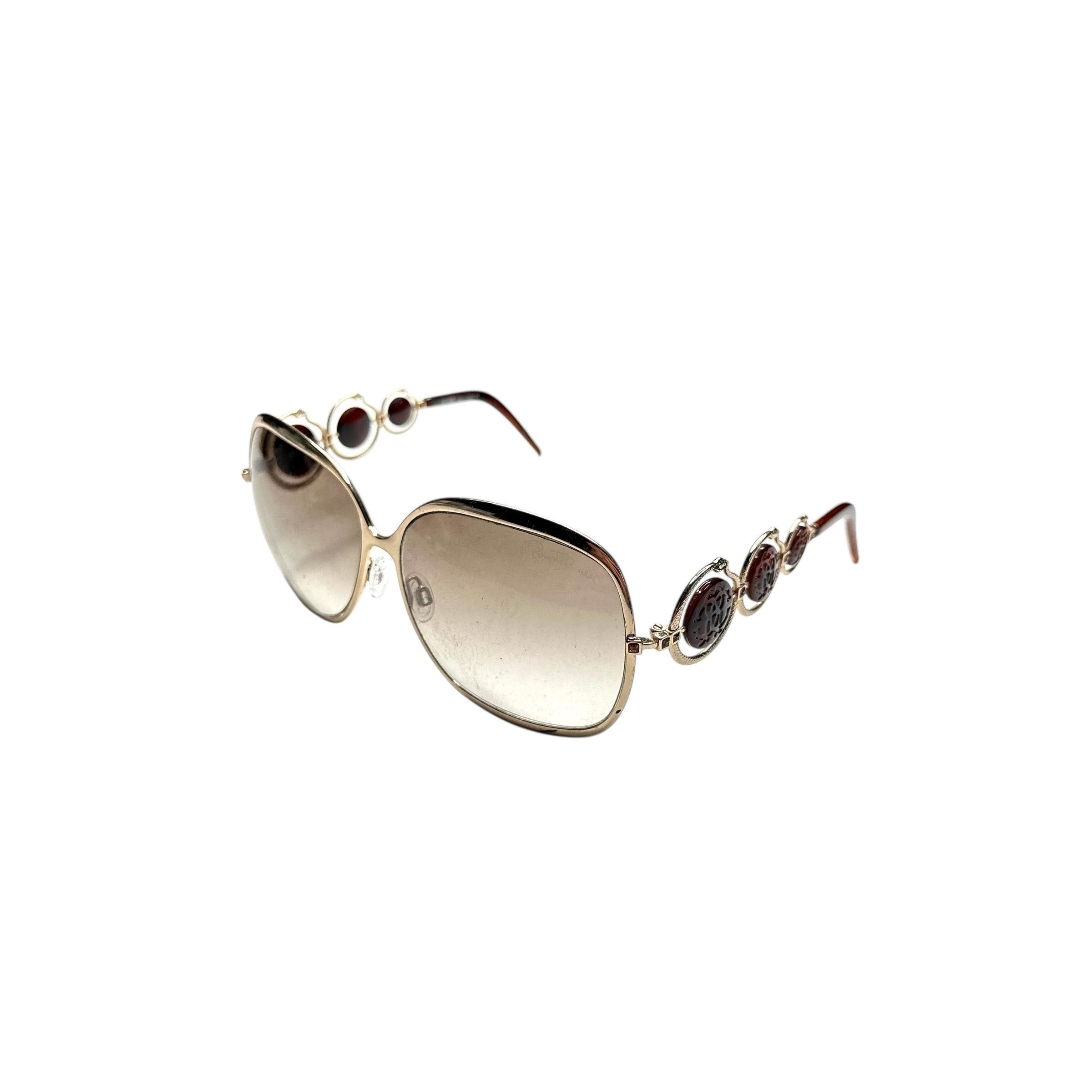 Roberto Cavalli Cavalli Round Snakes Futuristic Sunglasses Size ONE SIZE - 1 Thumbnail
