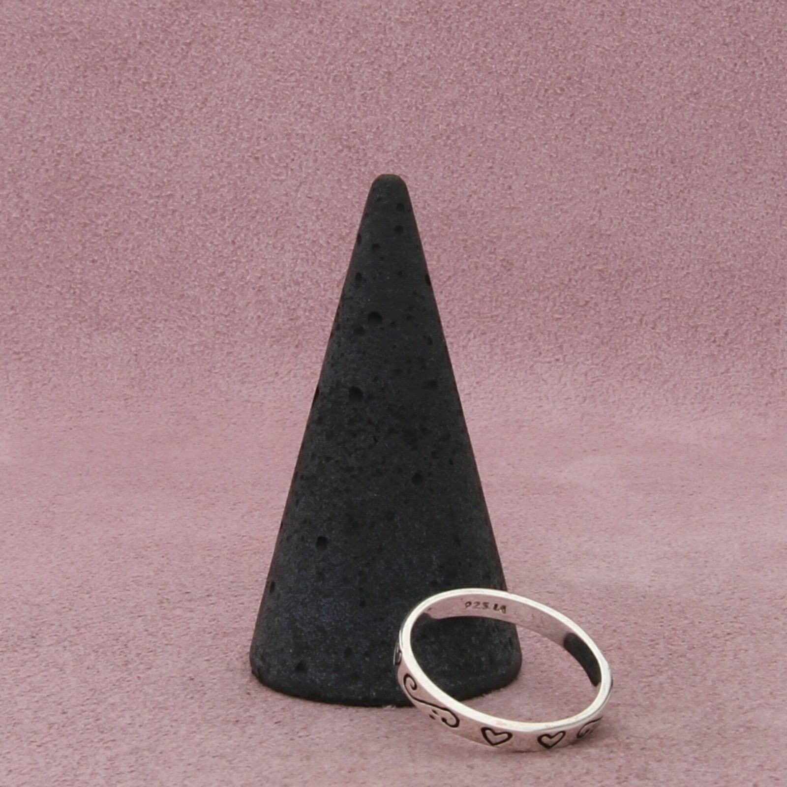 Sterling Silver sterling silver floral stack band ring size 7.75 Size ONE SIZE - 5 Thumbnail